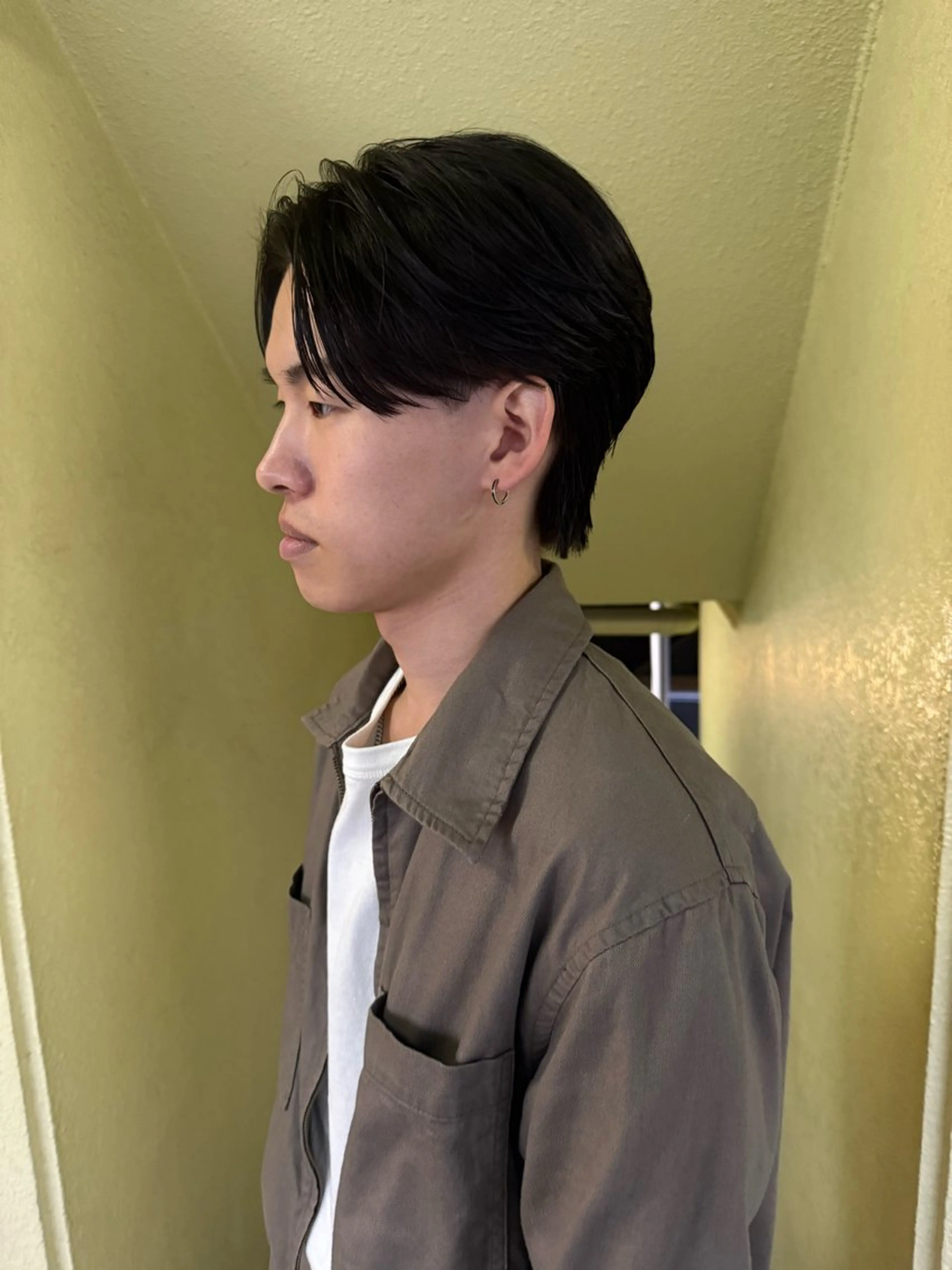 ミディアム パーマ メンズ パーマ 田形 清流のヘアスタイル