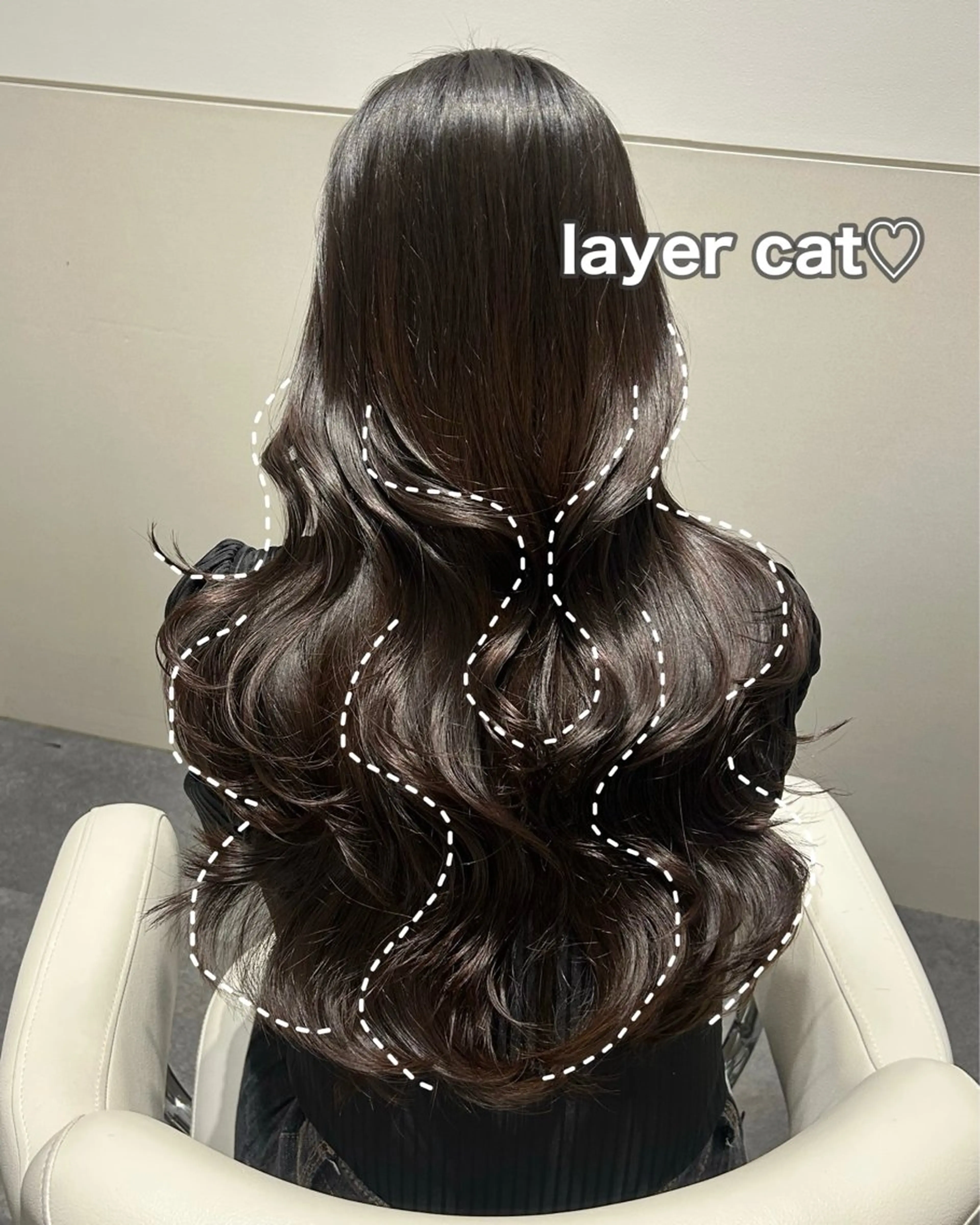 ロング カラー グレージュ レイヤーカット カット ヘアカラー トリートメント 🩷韓国ヘア/ミディ アム🩷Maikaのヘアスタイル