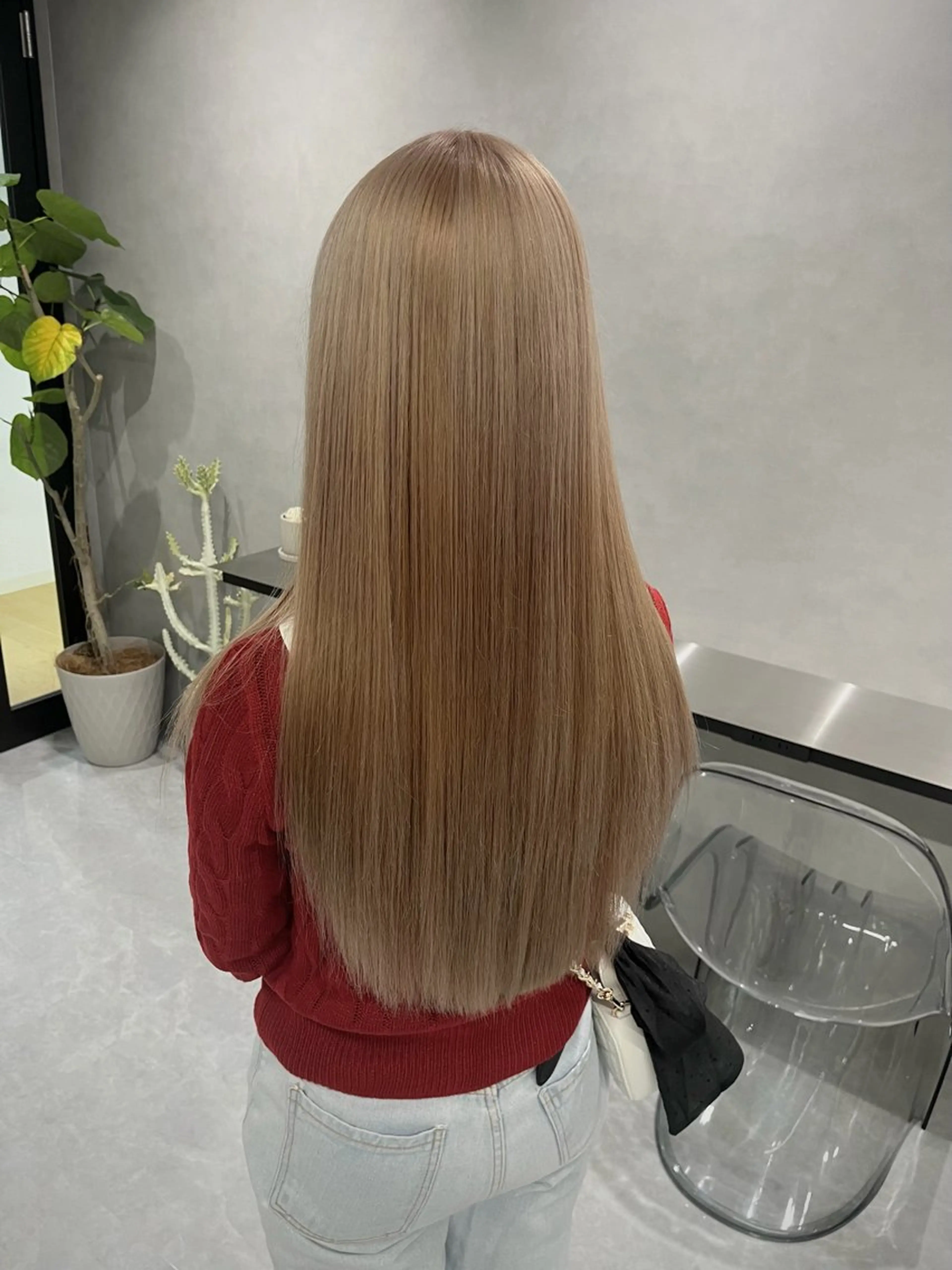 ロング カラー 暖色ハイトーン特化 🥇Mioのヘアスタイル