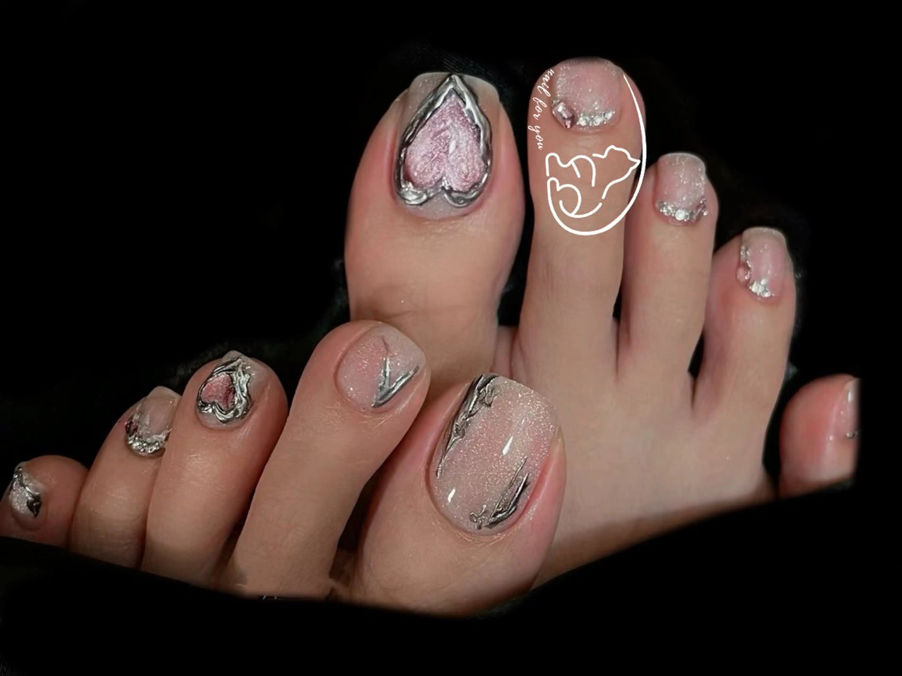 ネイル フットネイル NFY-あや nailforyouのネイルデザイン