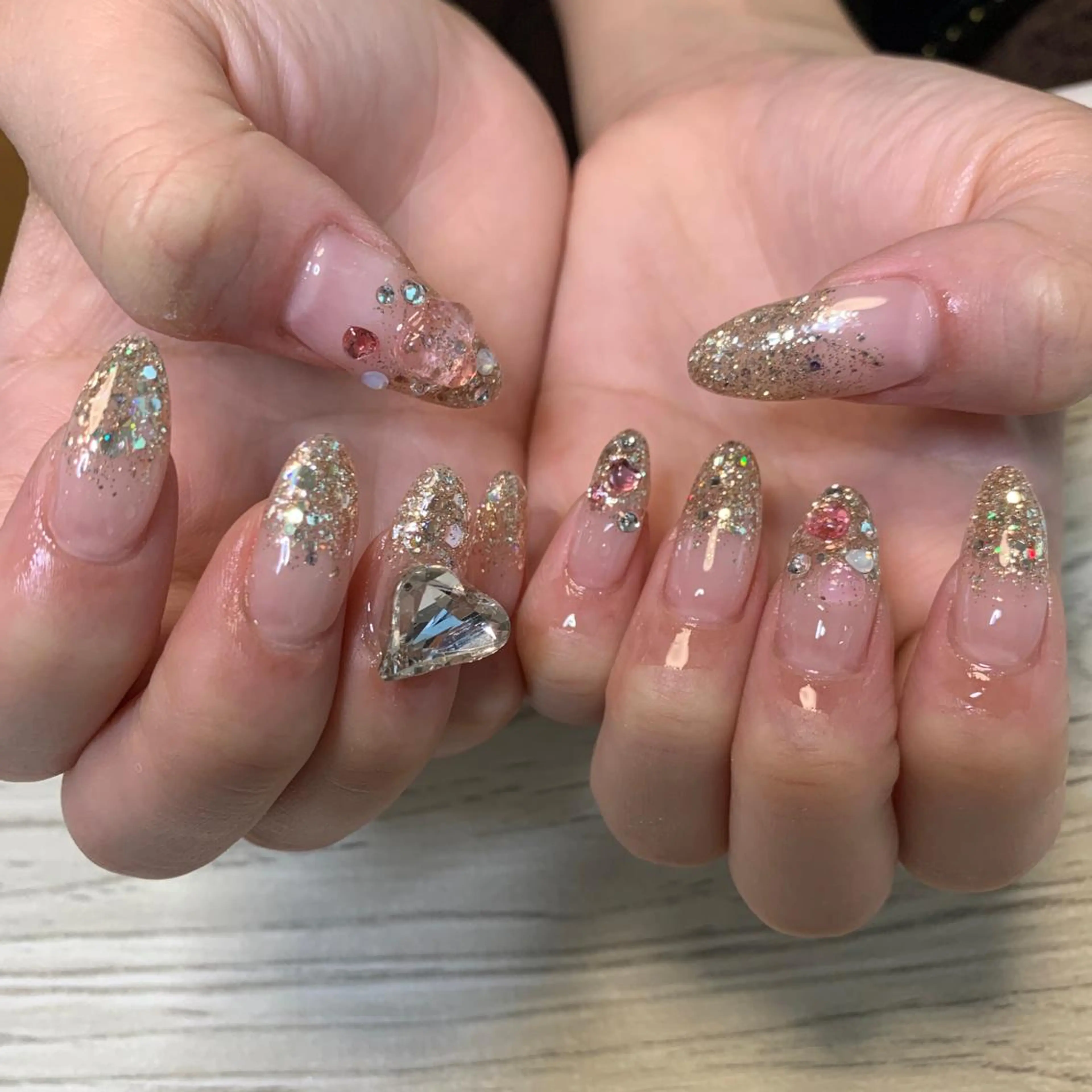 ネイル アートネイル 持ち込み スカルプネイル シンプルネイル ハンドネイル フットネイル Adite nailのネイルデザイン
