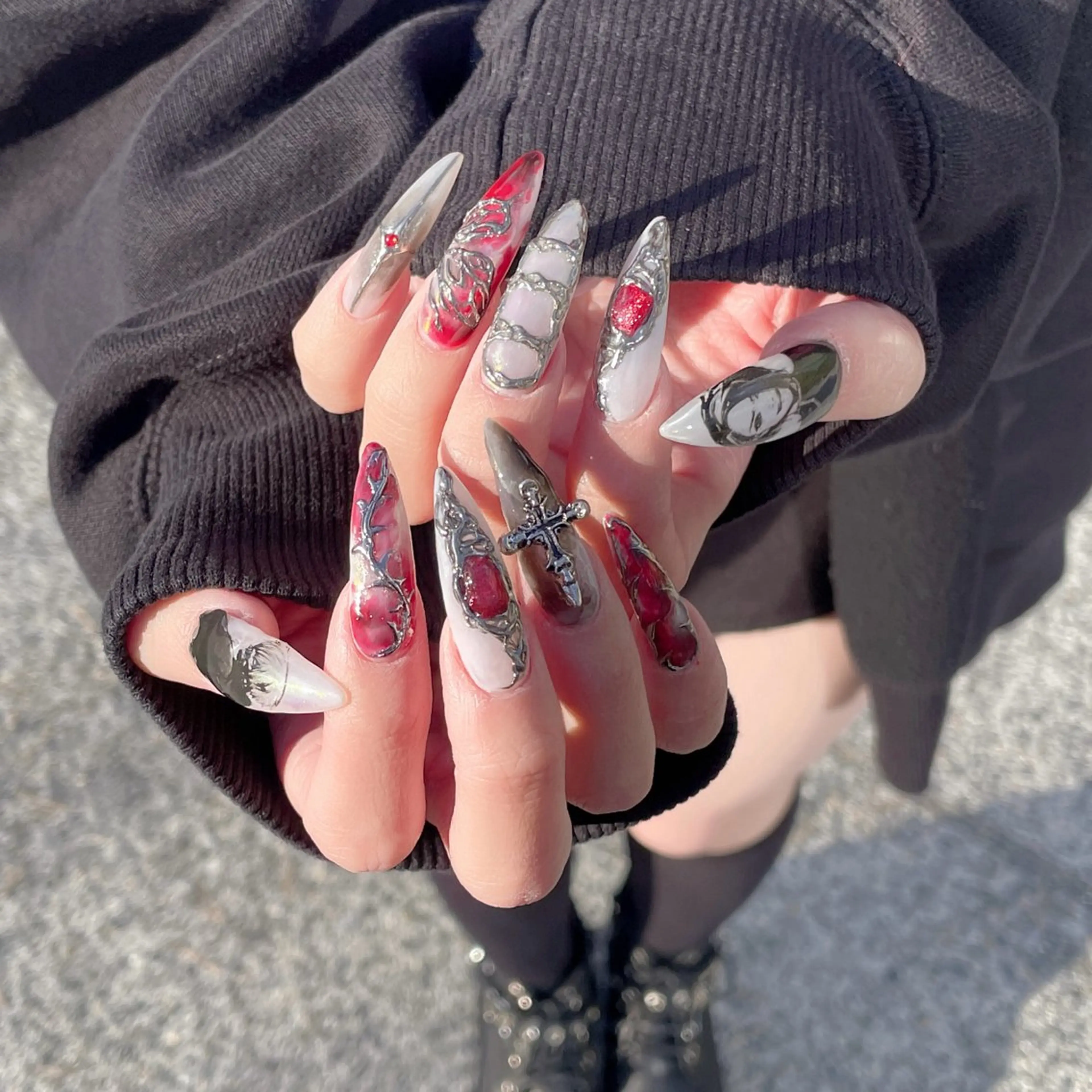 ネイル ミラーネイル ハンドネイル moca by Lee 心斎橋店所属・moca心斎橋 Mizuki🎀のネイルデザイン