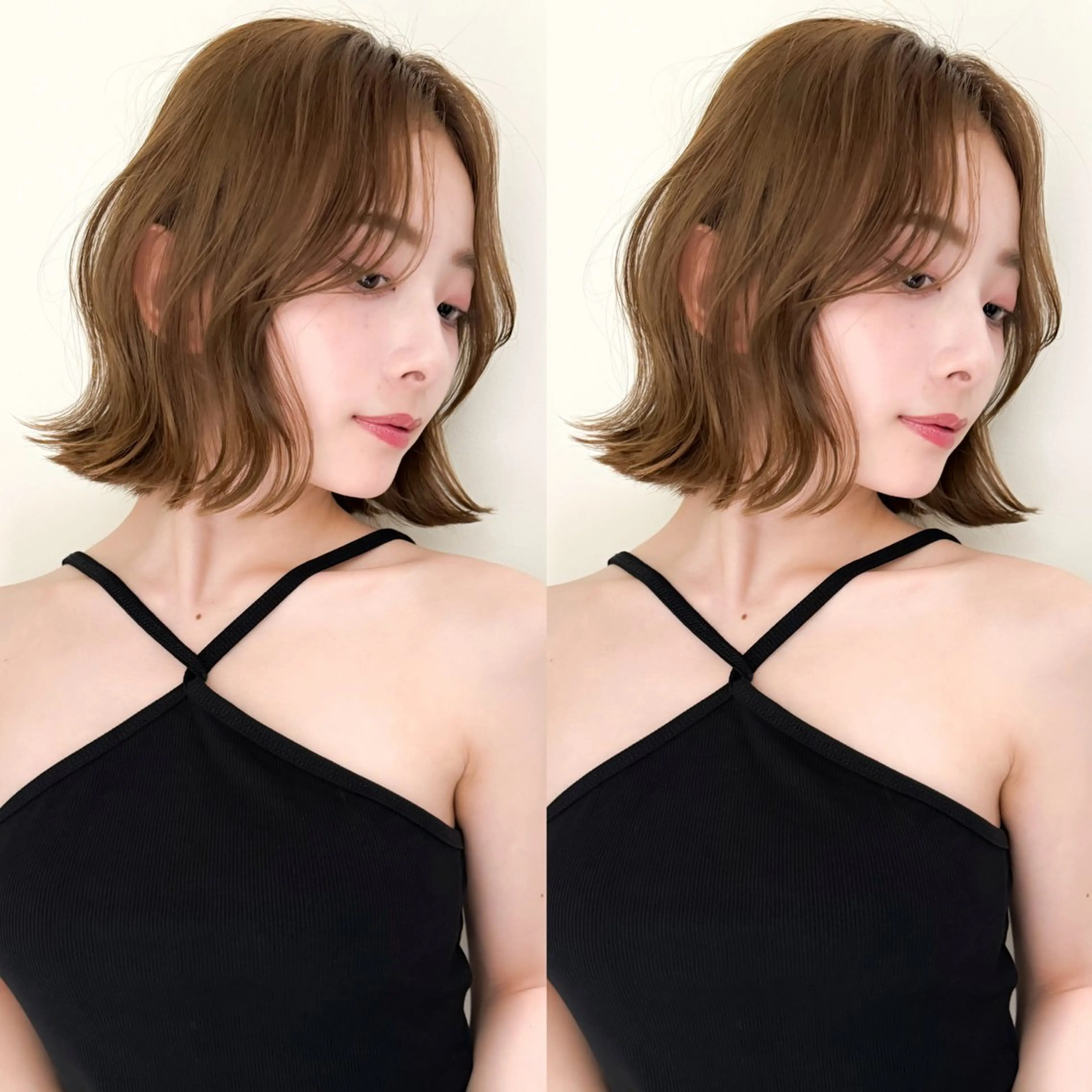 ショート カラー イルミナカラー ボブ 小顔ボブ jilblanカホのヘアスタイル