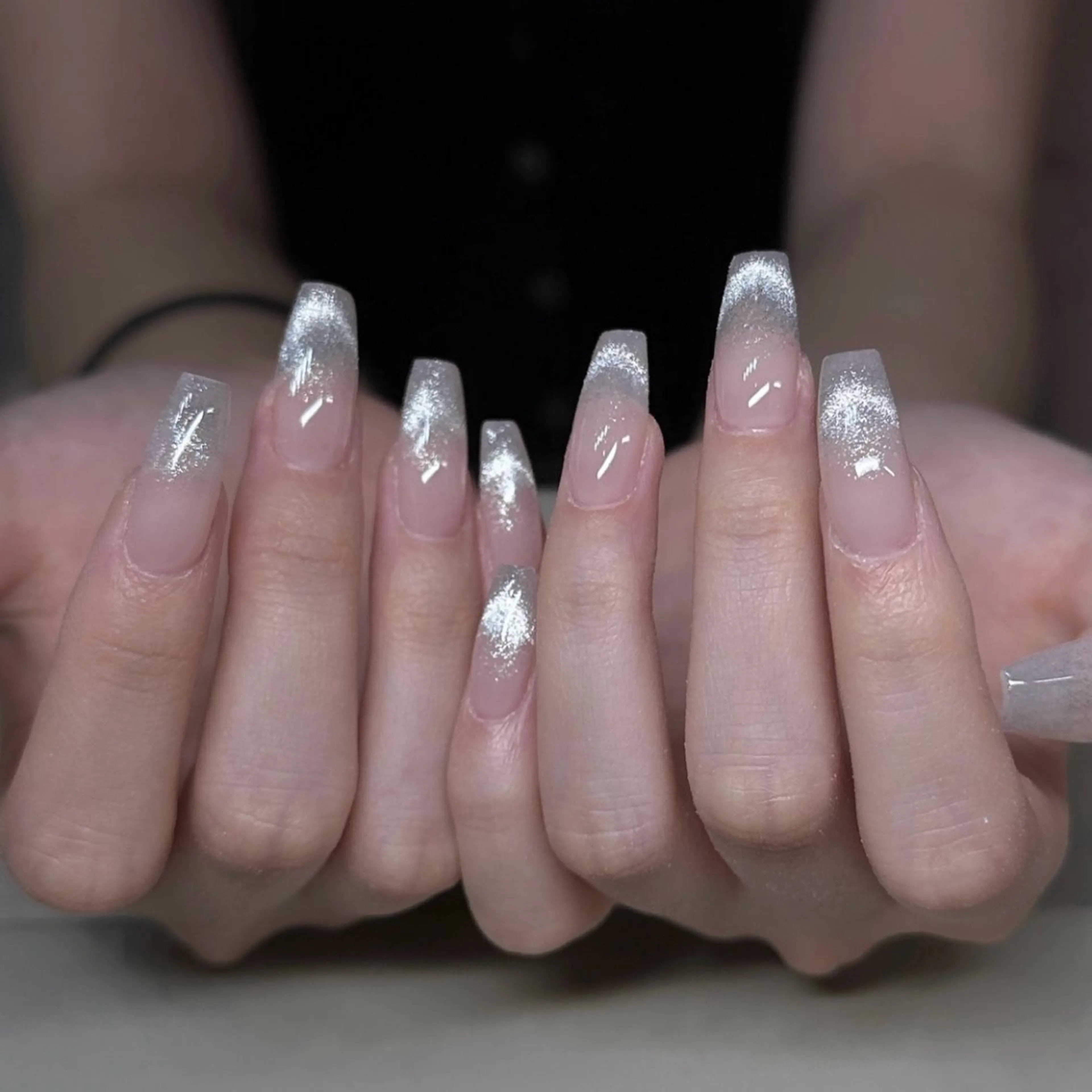 【Jr.ネイリスト】🥰マグネットフレンチ🎀オフ込み!の写真