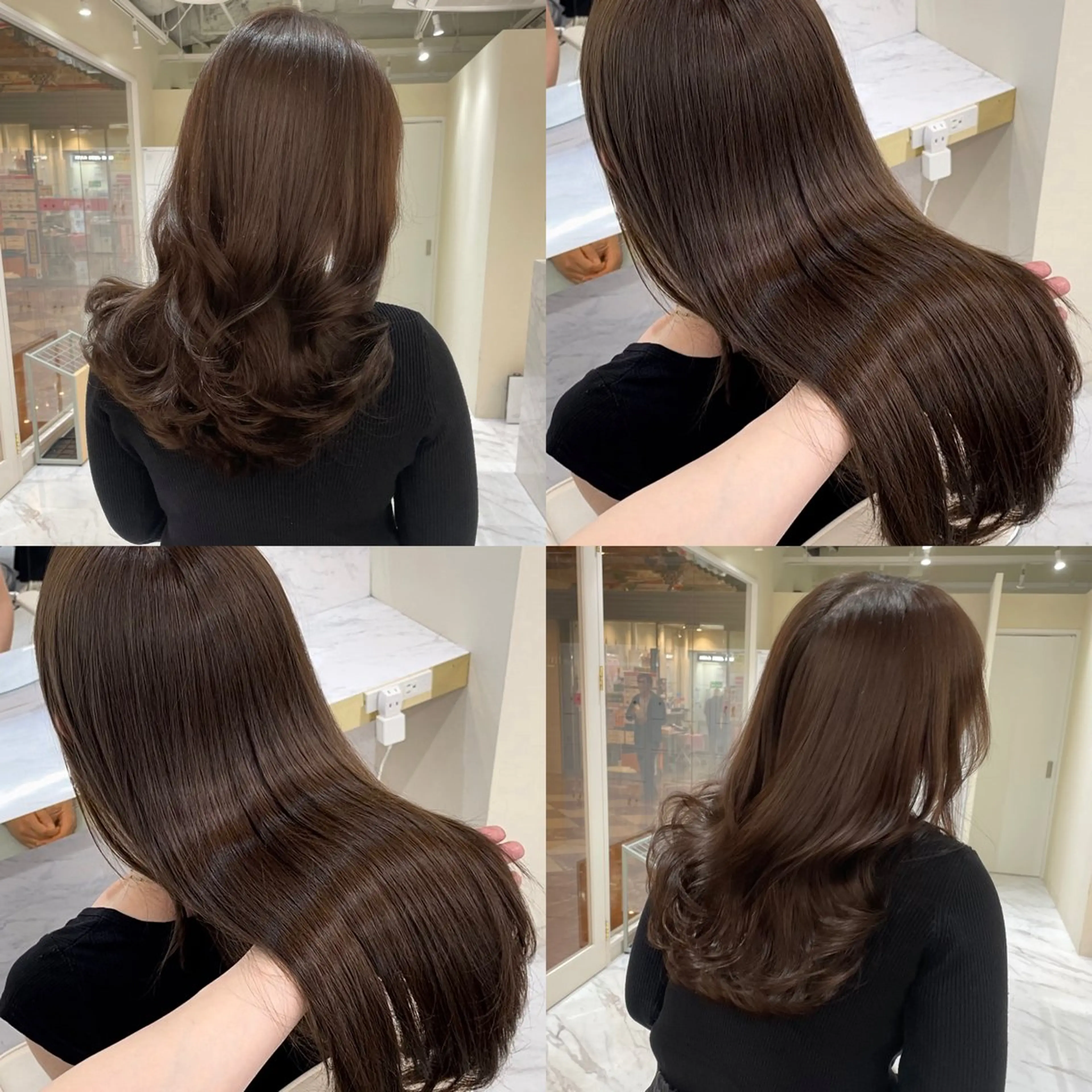 ロング カラー ヘアアレンジ アッシュ ベージュカラー ブリーチ ダブルカラー グレージュ カット ヘアカラー 縮毛矯正 トリートメント mao透明感カラー 似合わせヘアメイクのヘアスタイル