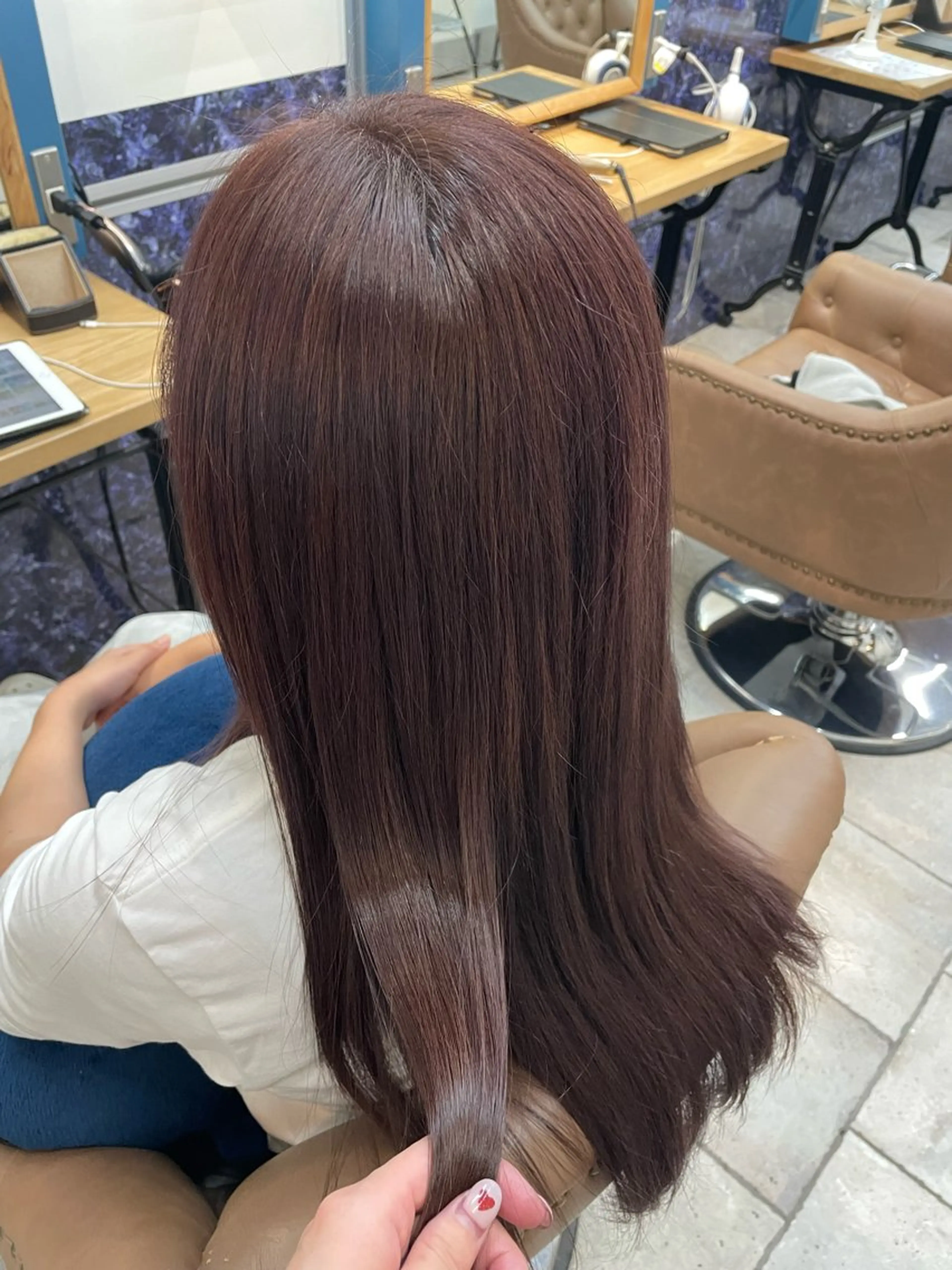 ロング カラー 透明感カラー ラベンダーカラー ヘアカラー トリートメント 🍒新家 さくら🍒のヘアスタイル