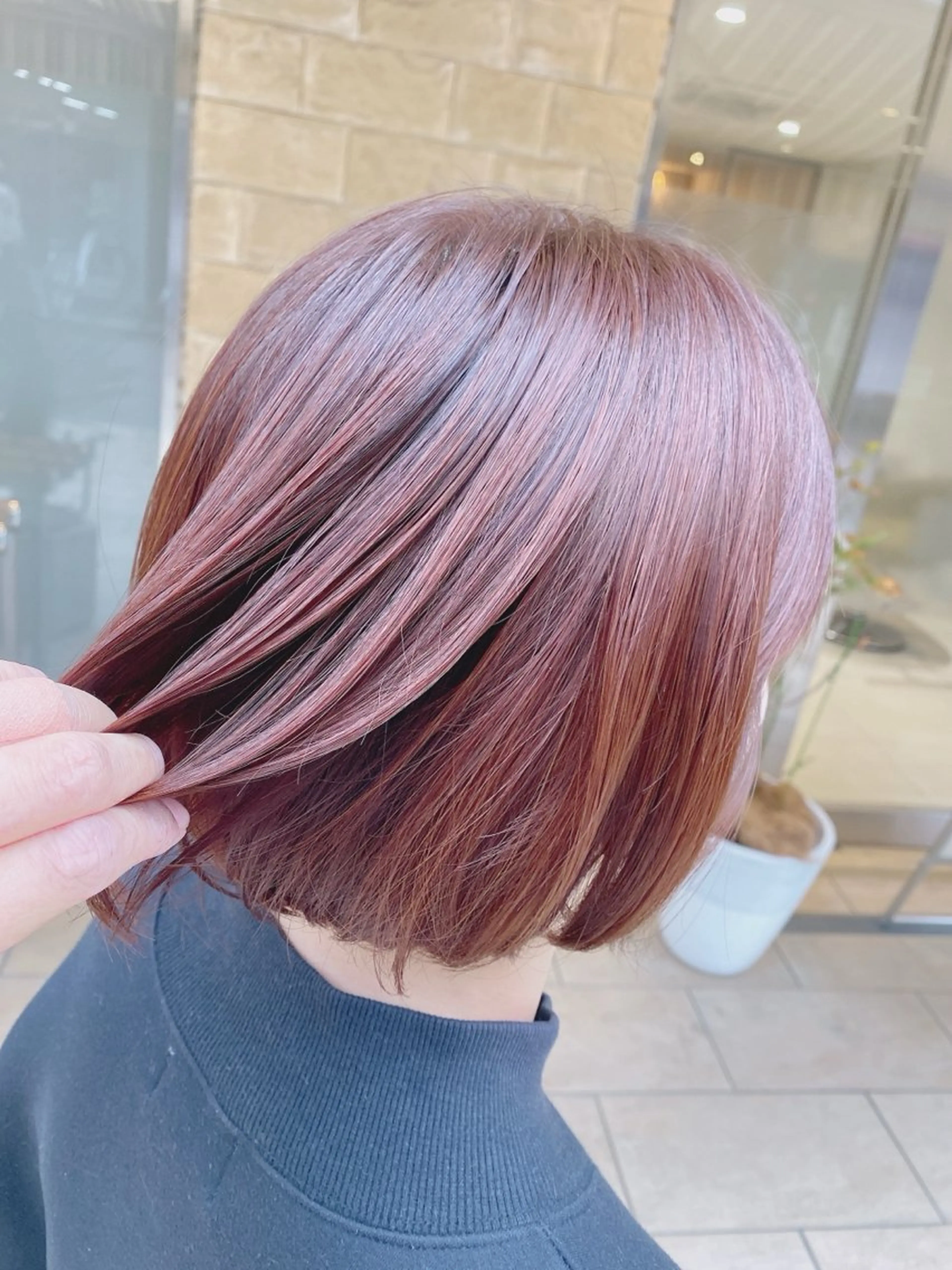 ミディアム 髪質改善 縮毛矯正 トリートメント 酸熱トリートメント ヘアカラー トリートメント 髪質改善ストレート アオヤギのヘアスタイル