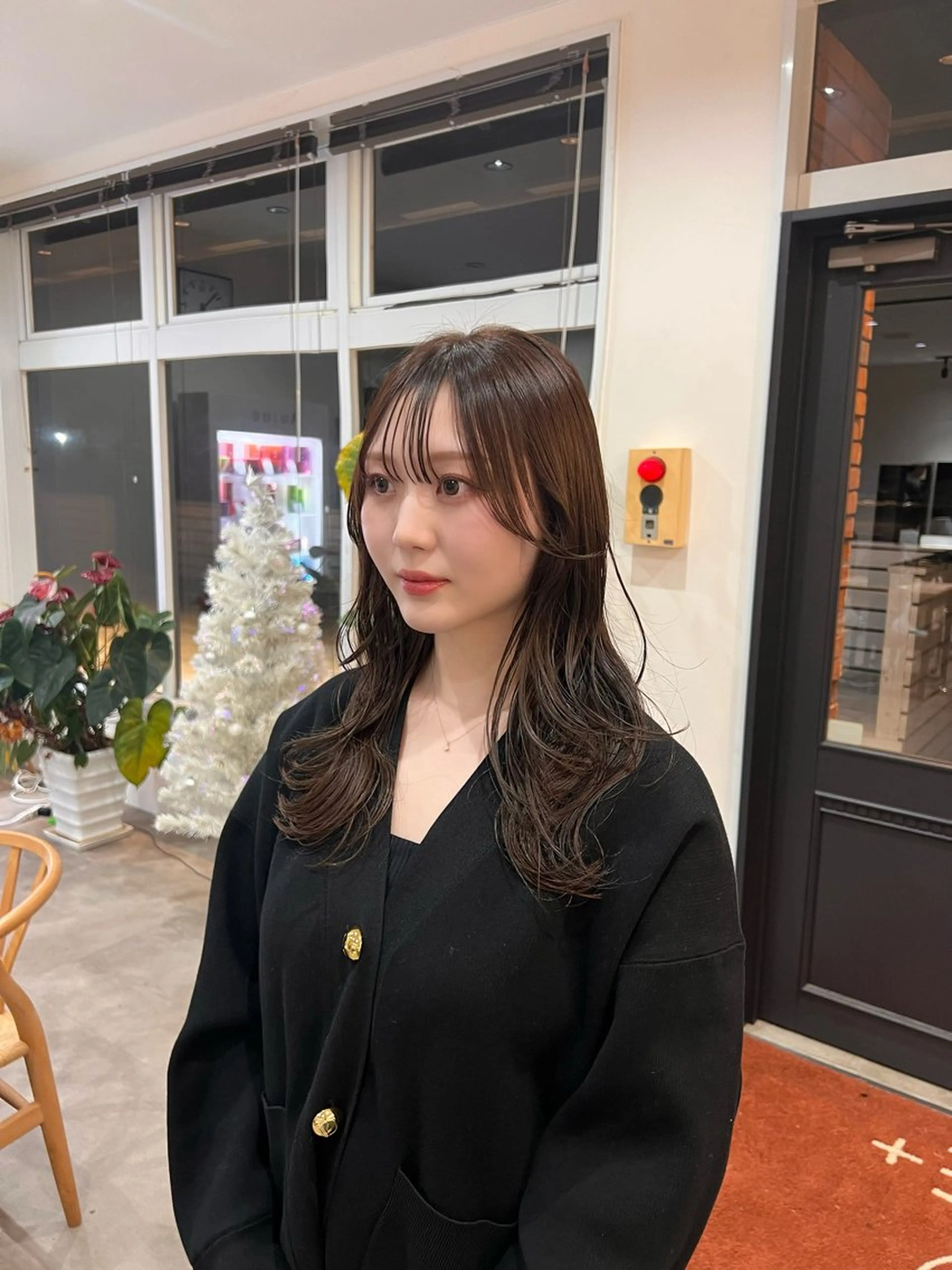 ロング 岩元 洸のヘアスタイル
