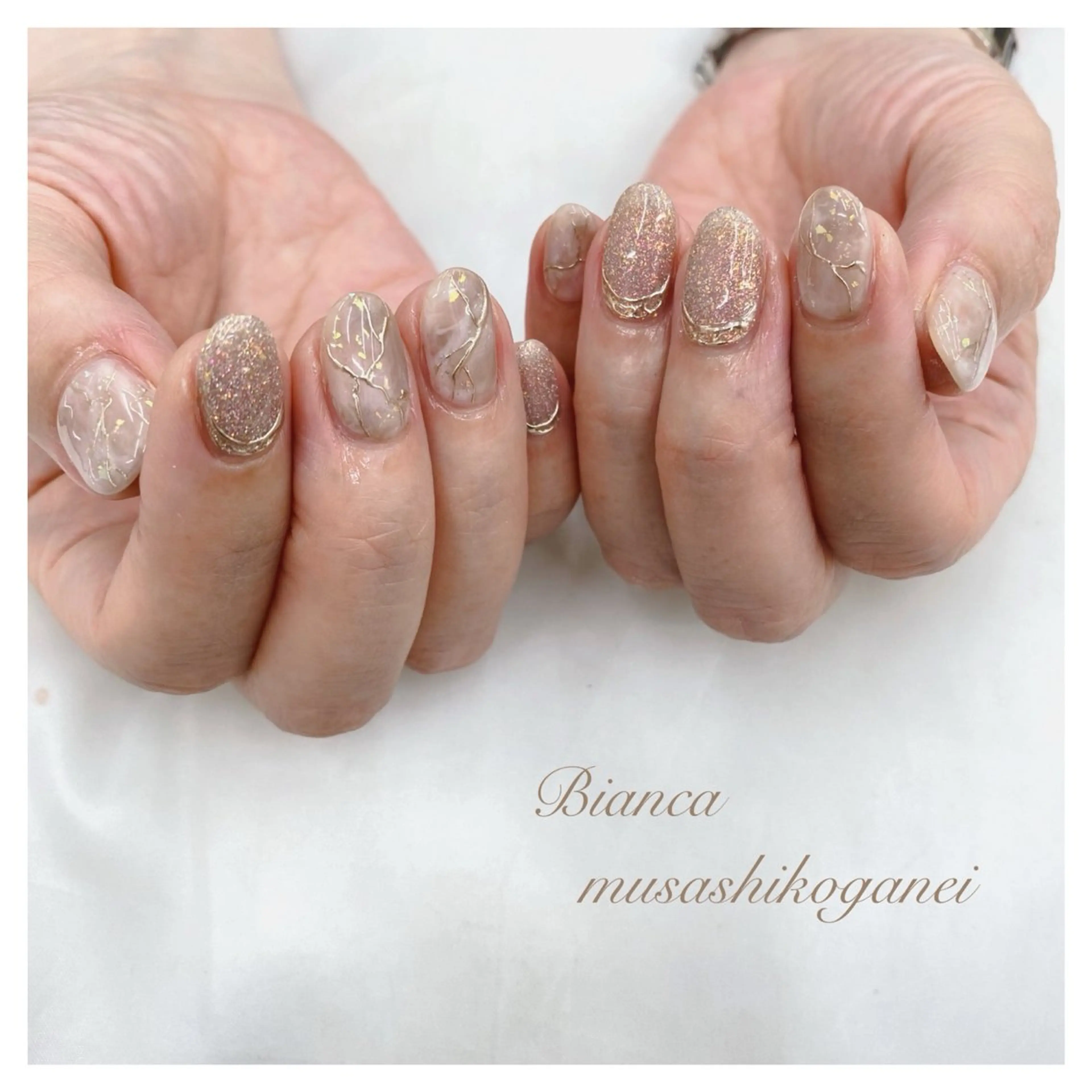ネイル ハンドネイル Bianca 武蔵小金井 しぎはらのネイルデザイン