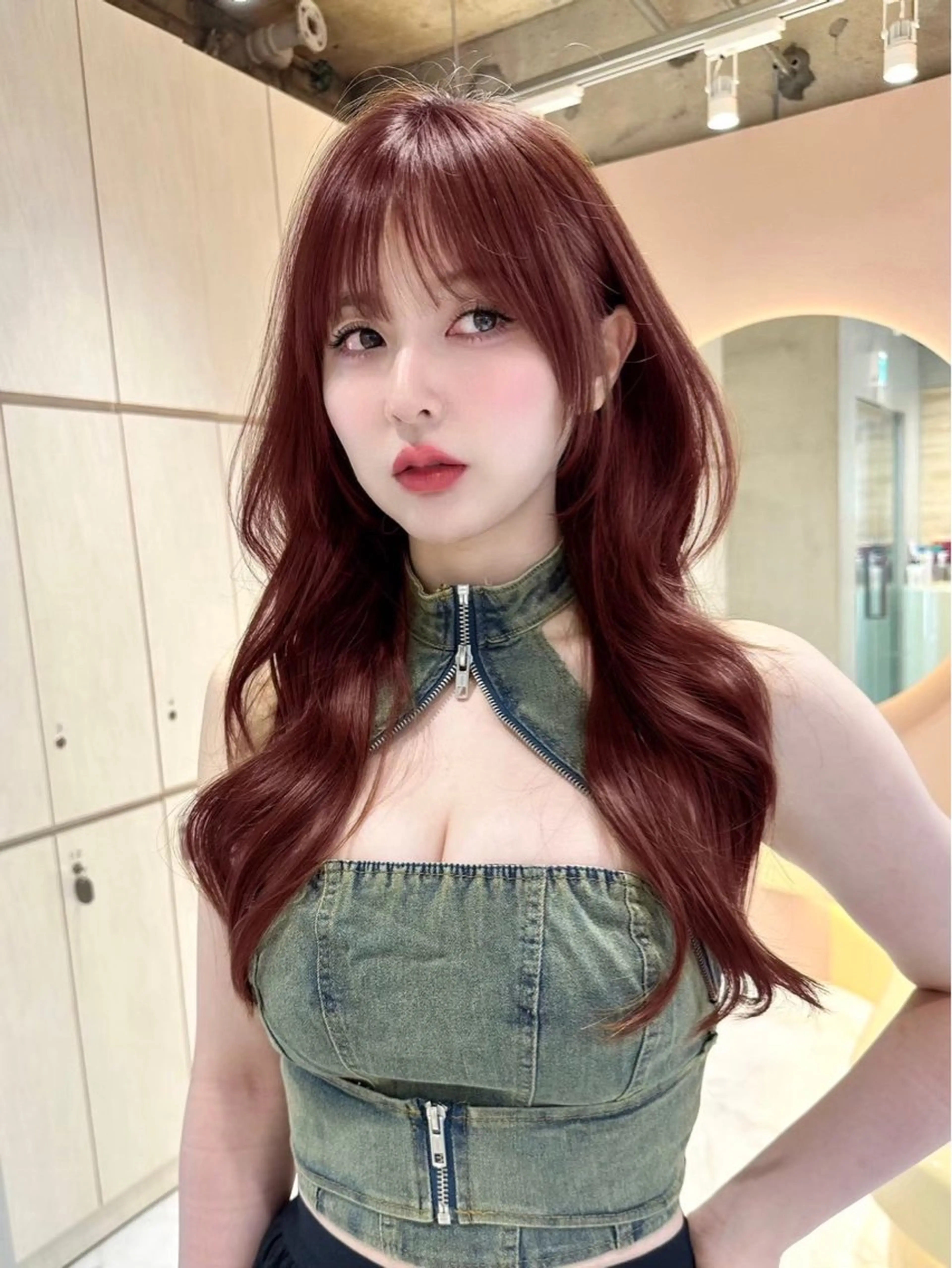セミロング カラー 韓国風ヘア 小池はるみ🌙 カットモデル募集中のヘアスタイル