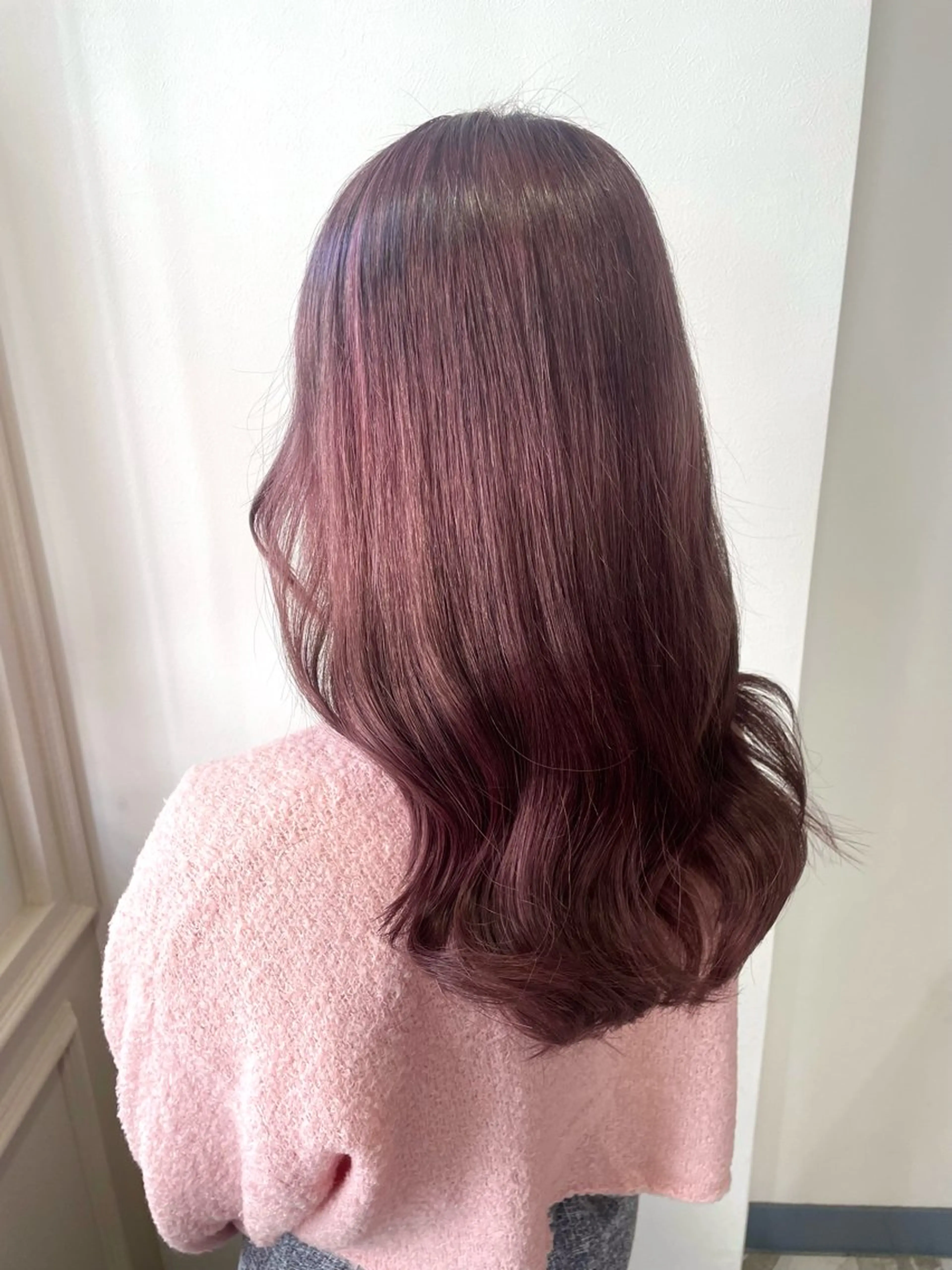 ミディアム カラー カット ヘアカラー トリートメント 向日葵🌻 /レディースカットのヘアスタイル