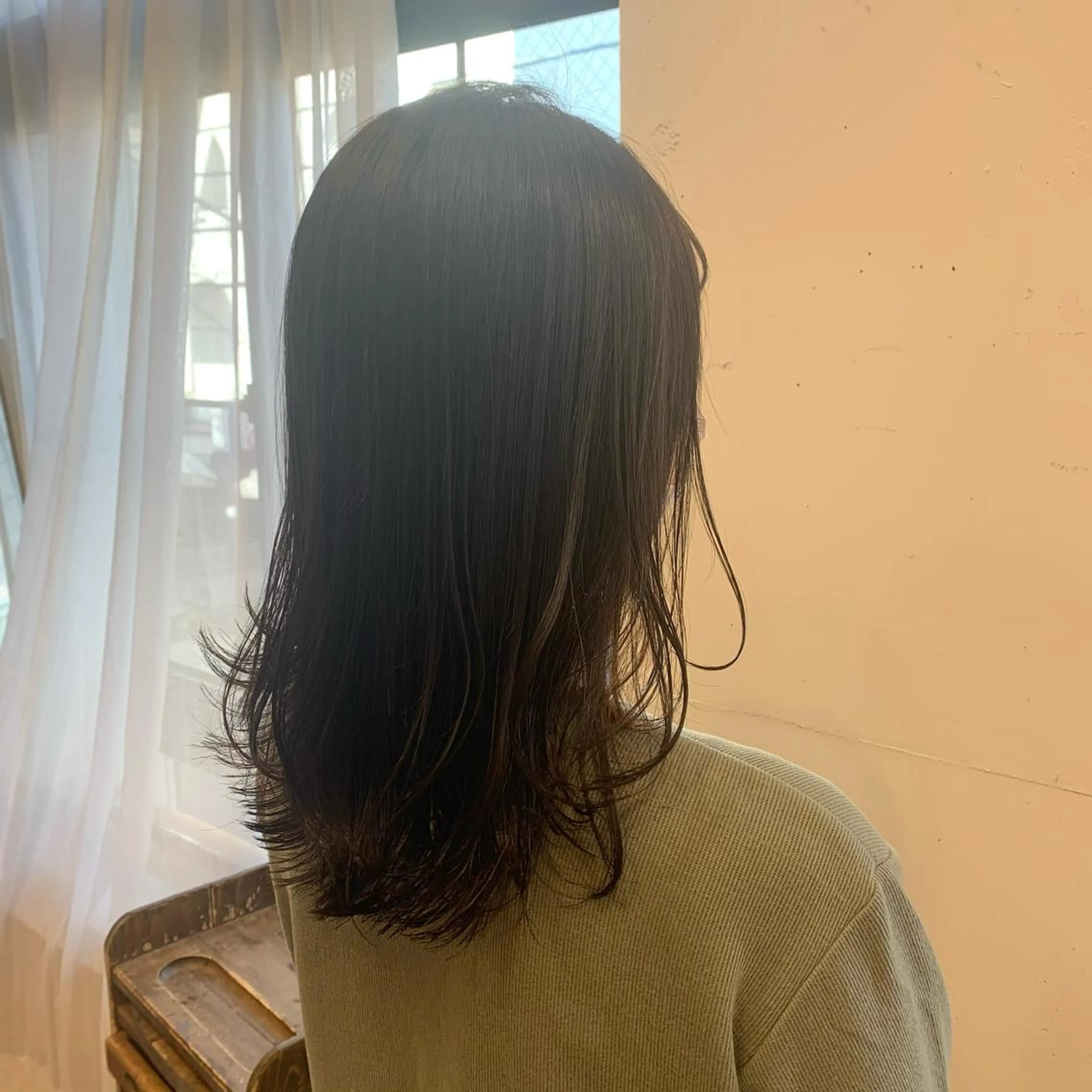 セミロング カラー まろやかカラー🤎 みなとまほのヘアスタイル