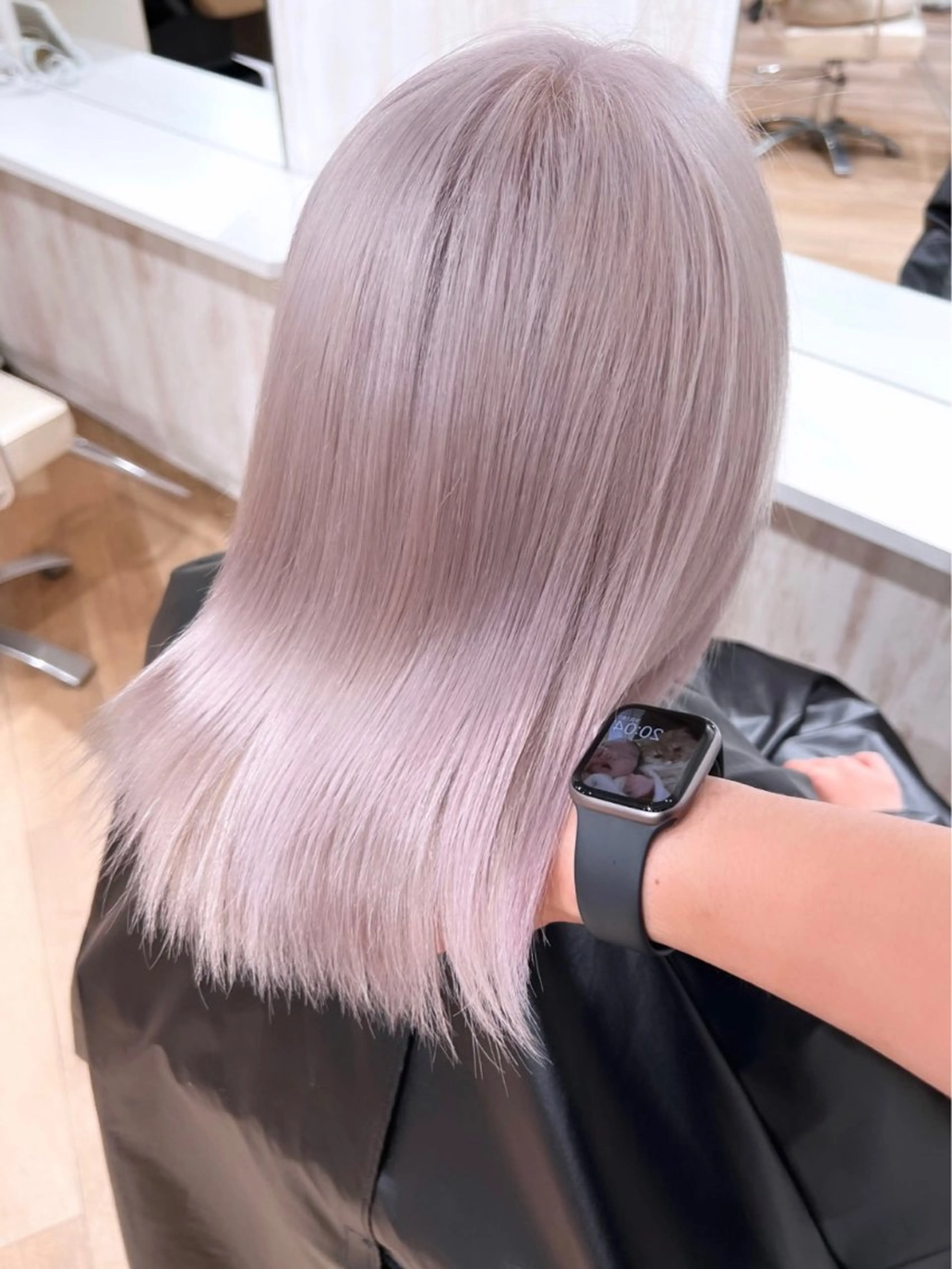 ミディアム 💛NOZOMI💛 ハイトーンカラーのヘアスタイル