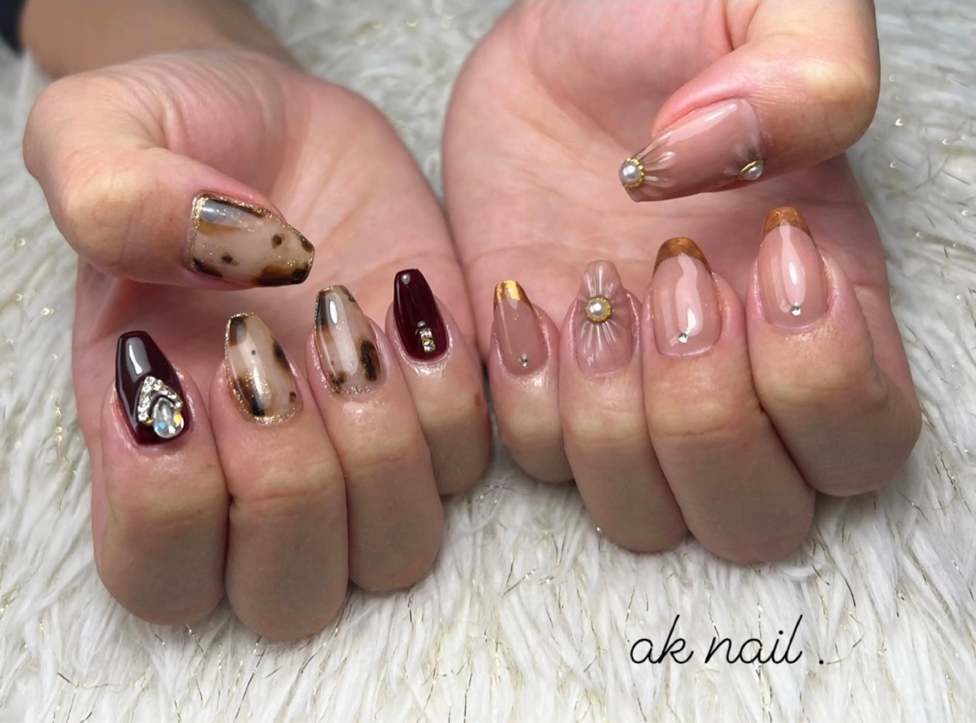 ネイル ハンドネイル ak nail .のネイルデザイン