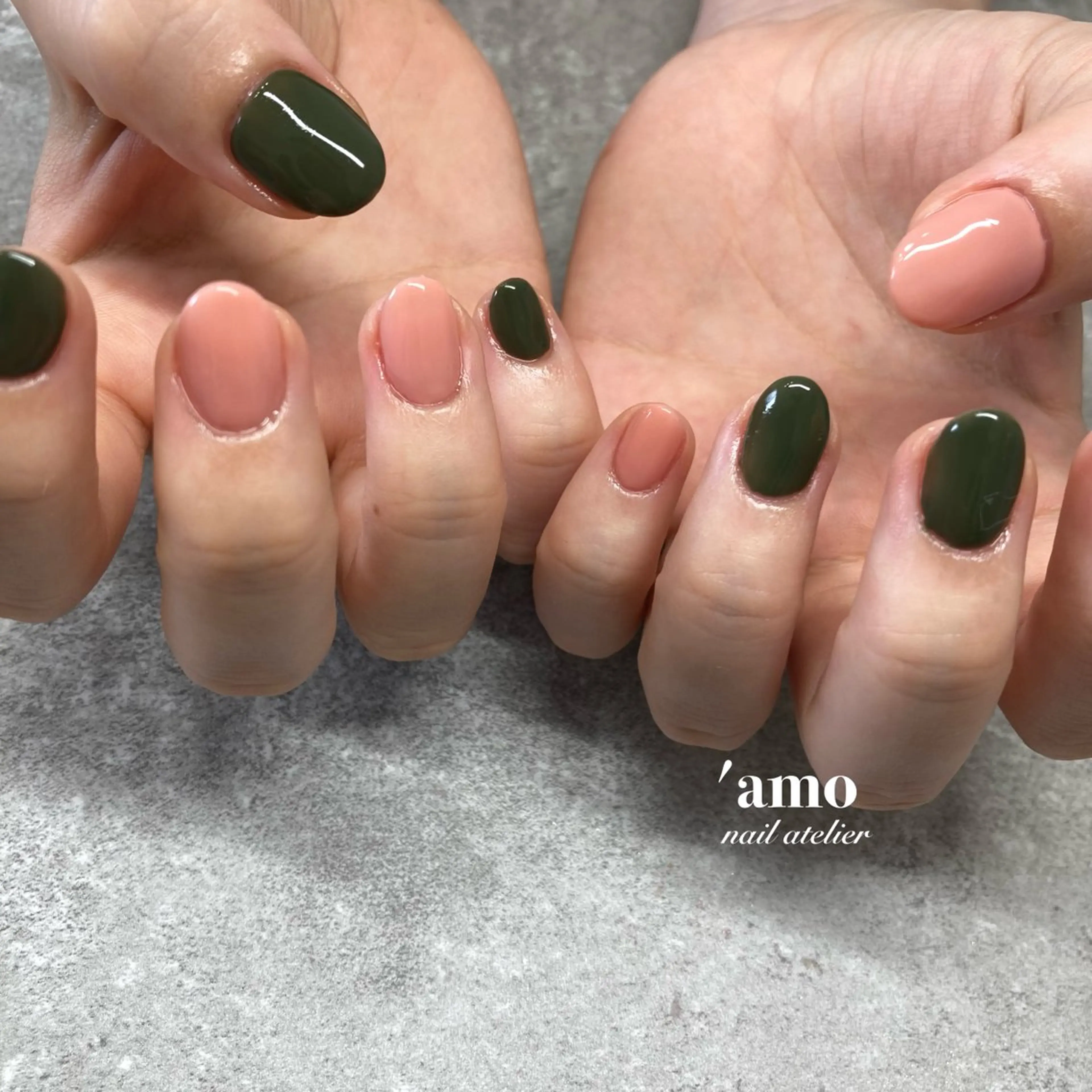 ネイル フットネイル ジェルネイル ニュアンスネイル パラジェル 'amo nail atelierのネイルデザイン