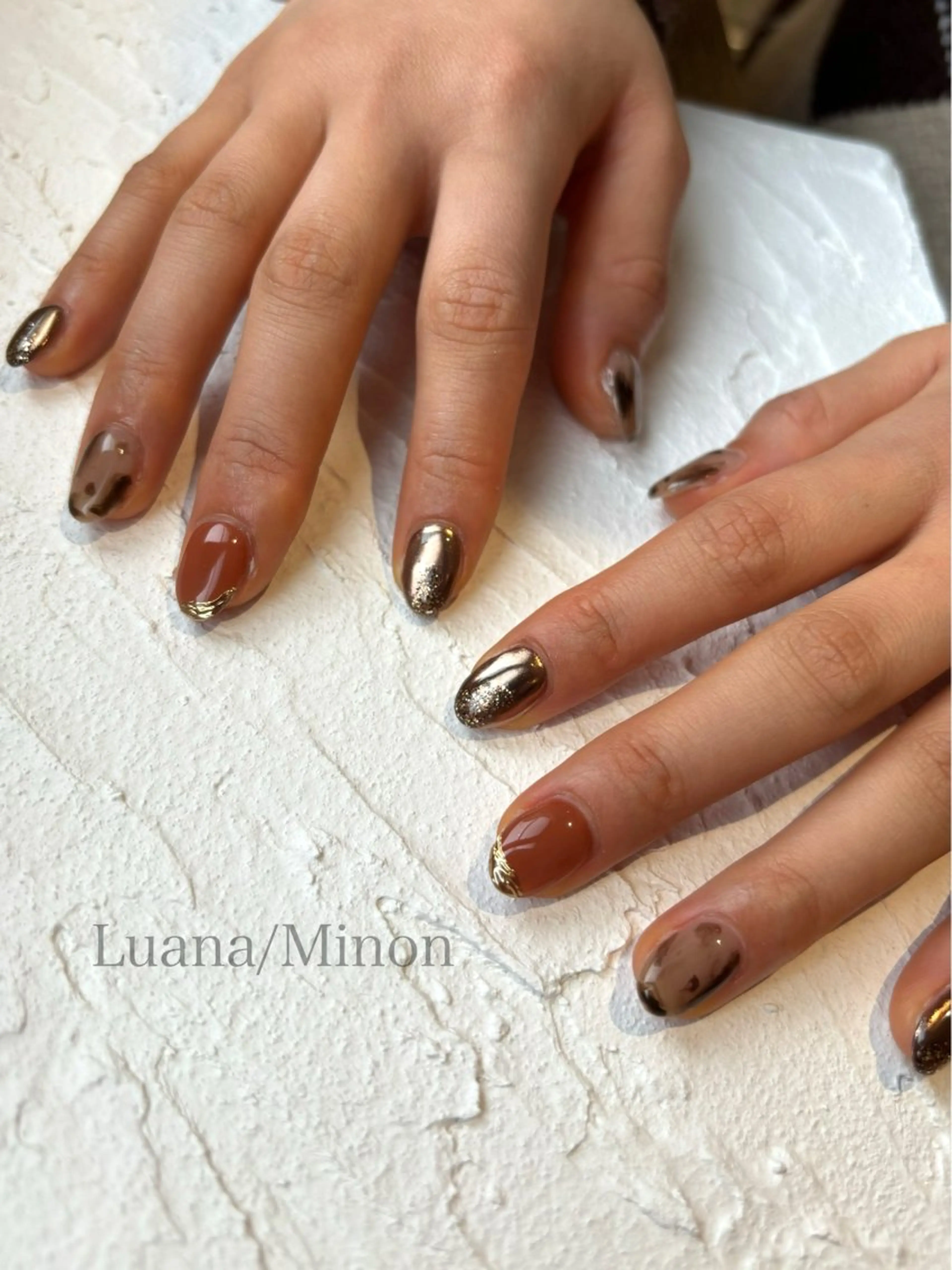 【ミニモ限定】オフケア込/シンプルニュアンスネイルの写真