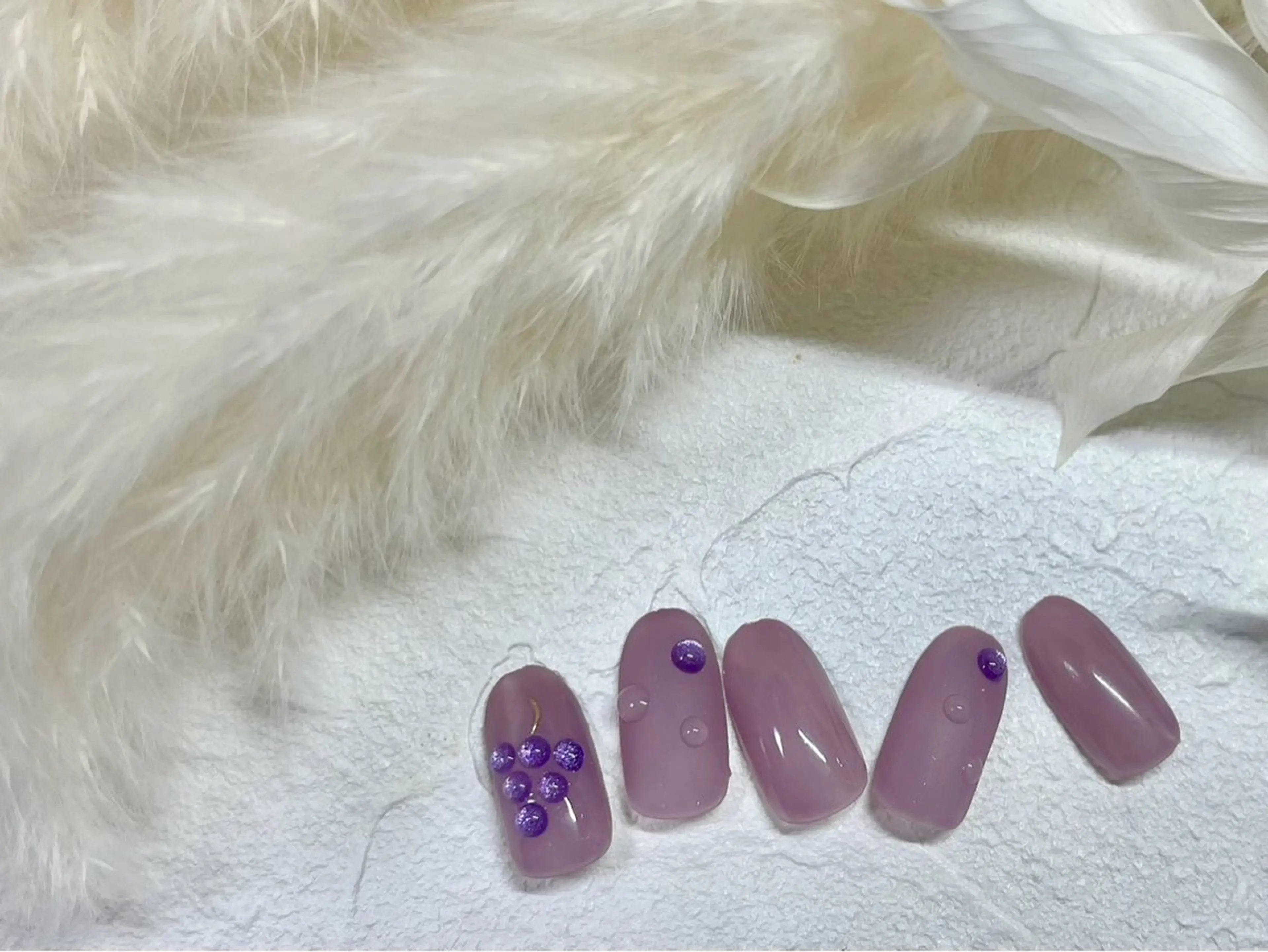 ネイル オーロラネイル フットネイル フレンチネイル ジェルネイル マグネットネイル kiki nail たまプラーザのネイルデザイン
