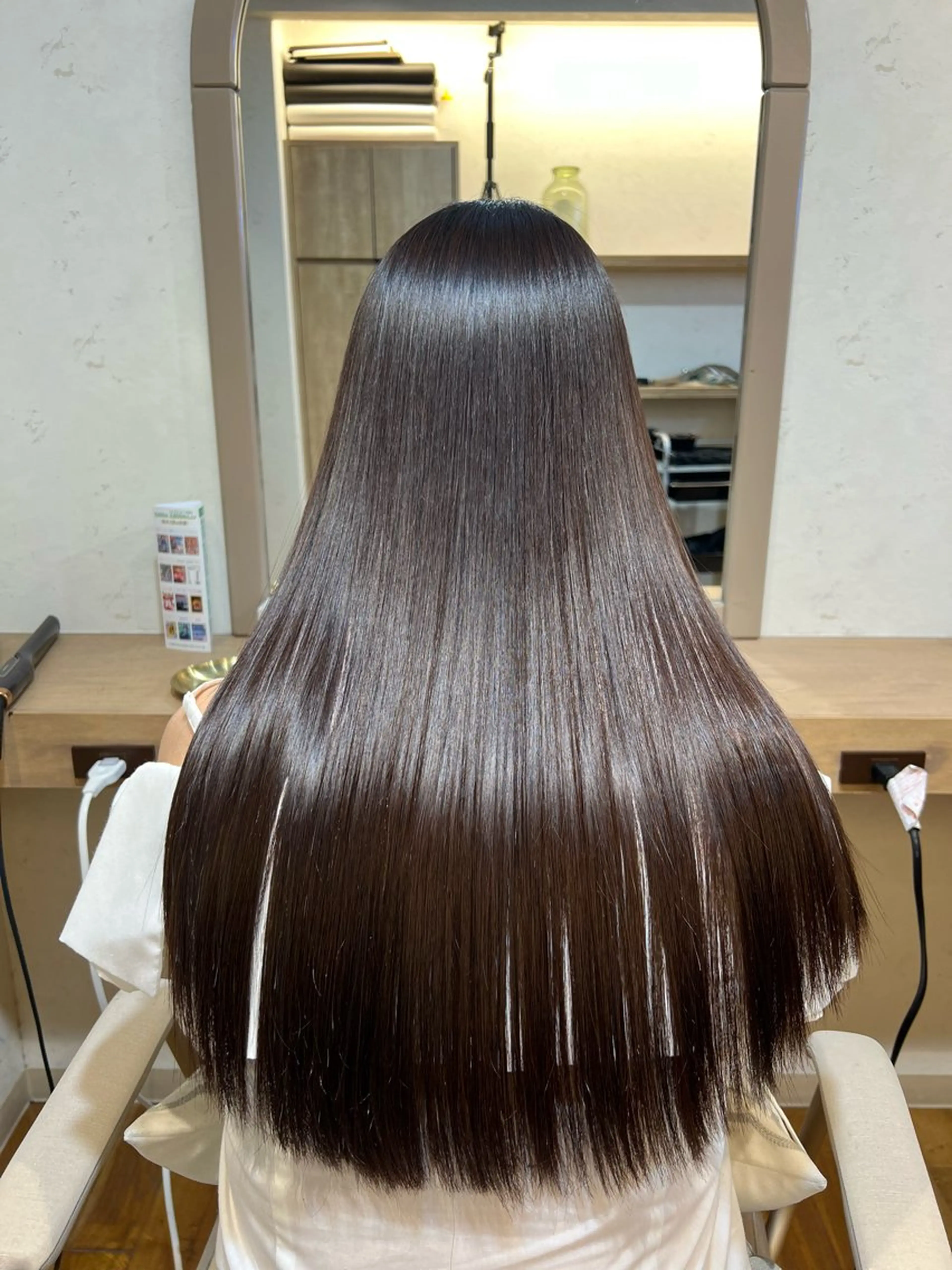 ロング 髪質改善 縮毛矯正 酸性ストレート カット 縮毛矯正 トリートメント 神戸ボブ✂️ ioe三宮/田 伸佳のヘアスタイル