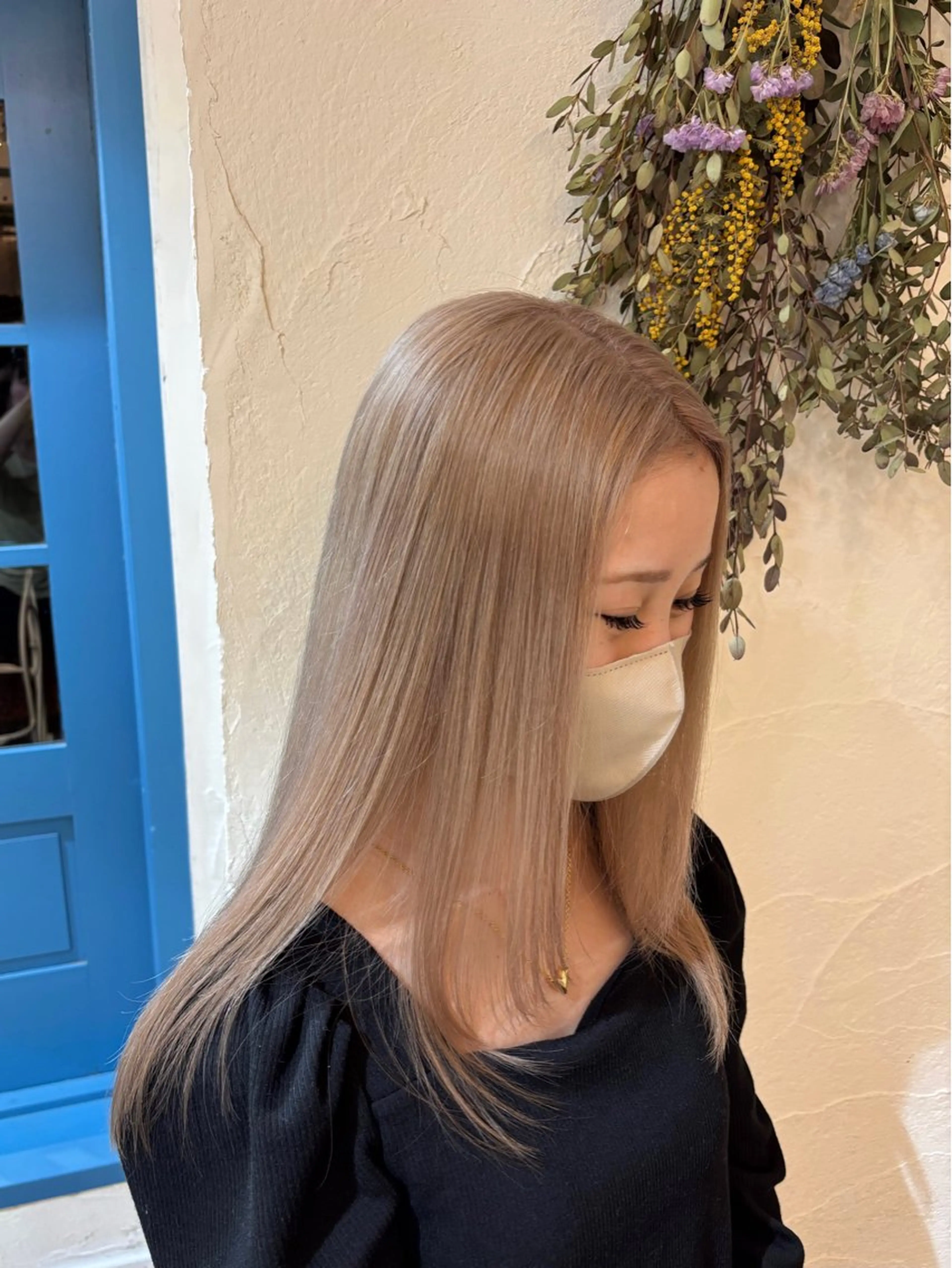 セミロング カラー ヘアアレンジ ヘアカラー hair musee所属・musée 柱店のヘアスタイル