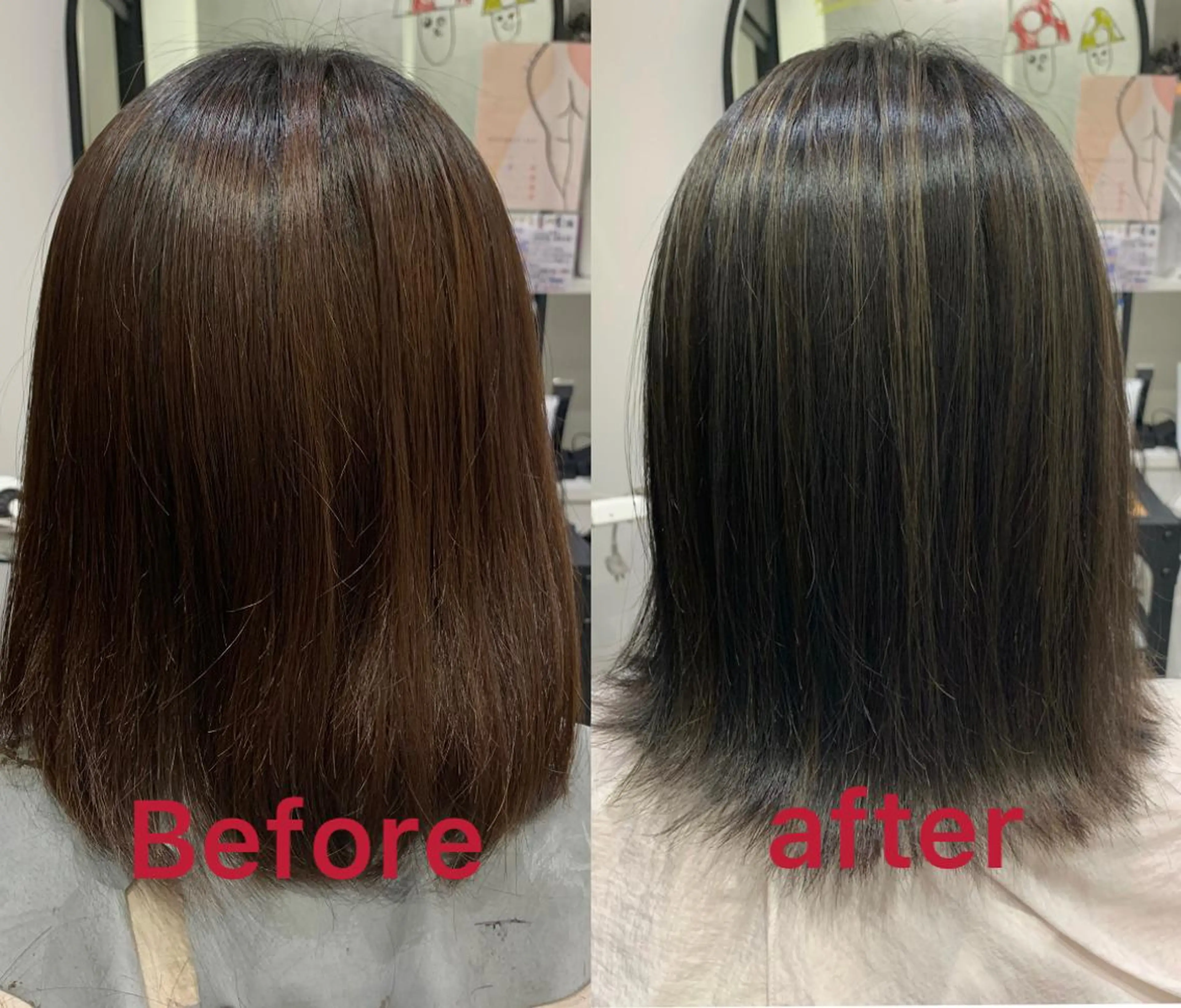 セミロング 【酸性ストレート】 宮下和明のヘアスタイル