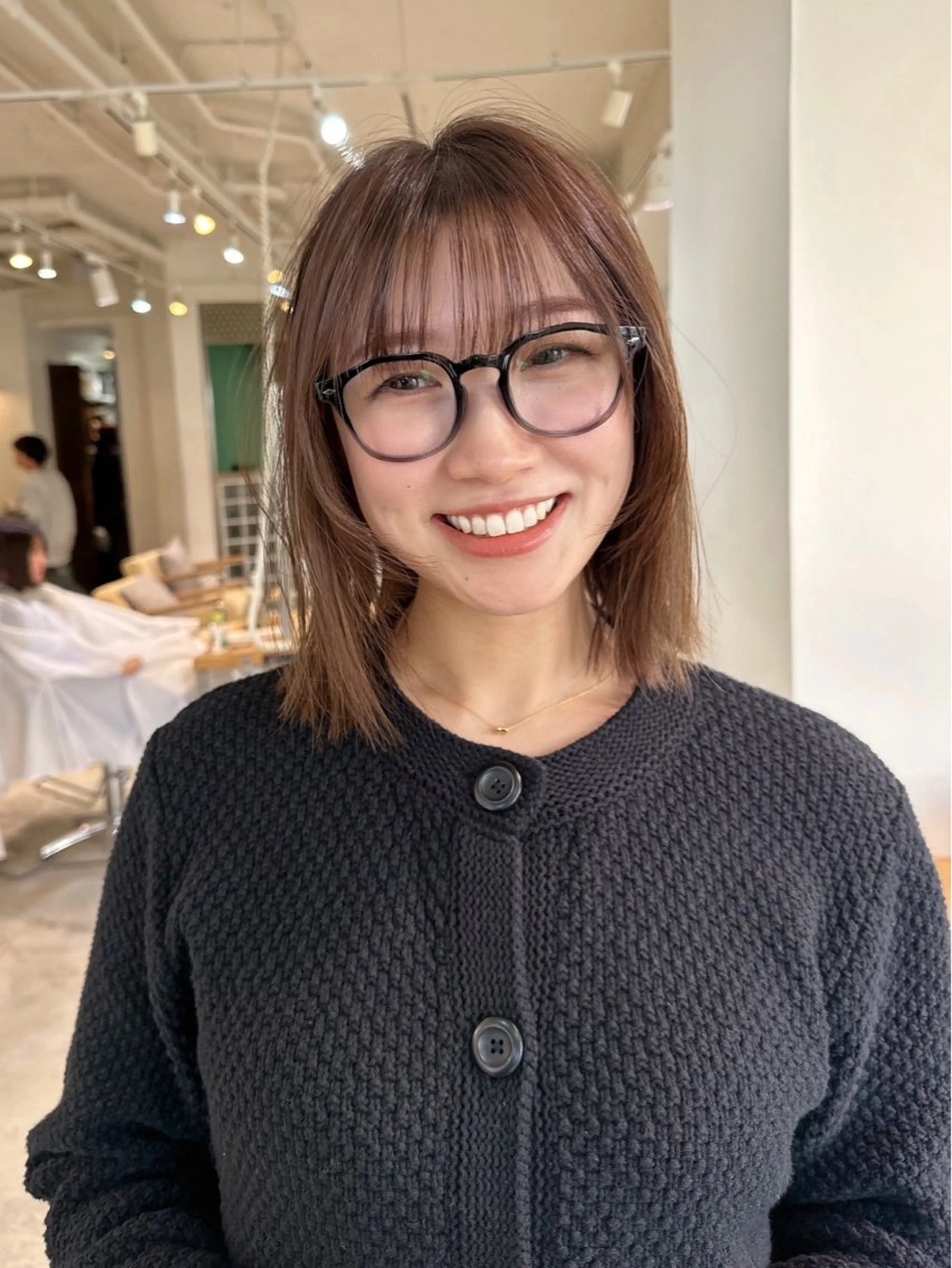 ミディアム ボブ 顔周りカット レイヤーカット 韓国ヘア/レイヤー Yan✂︎のヘアスタイル