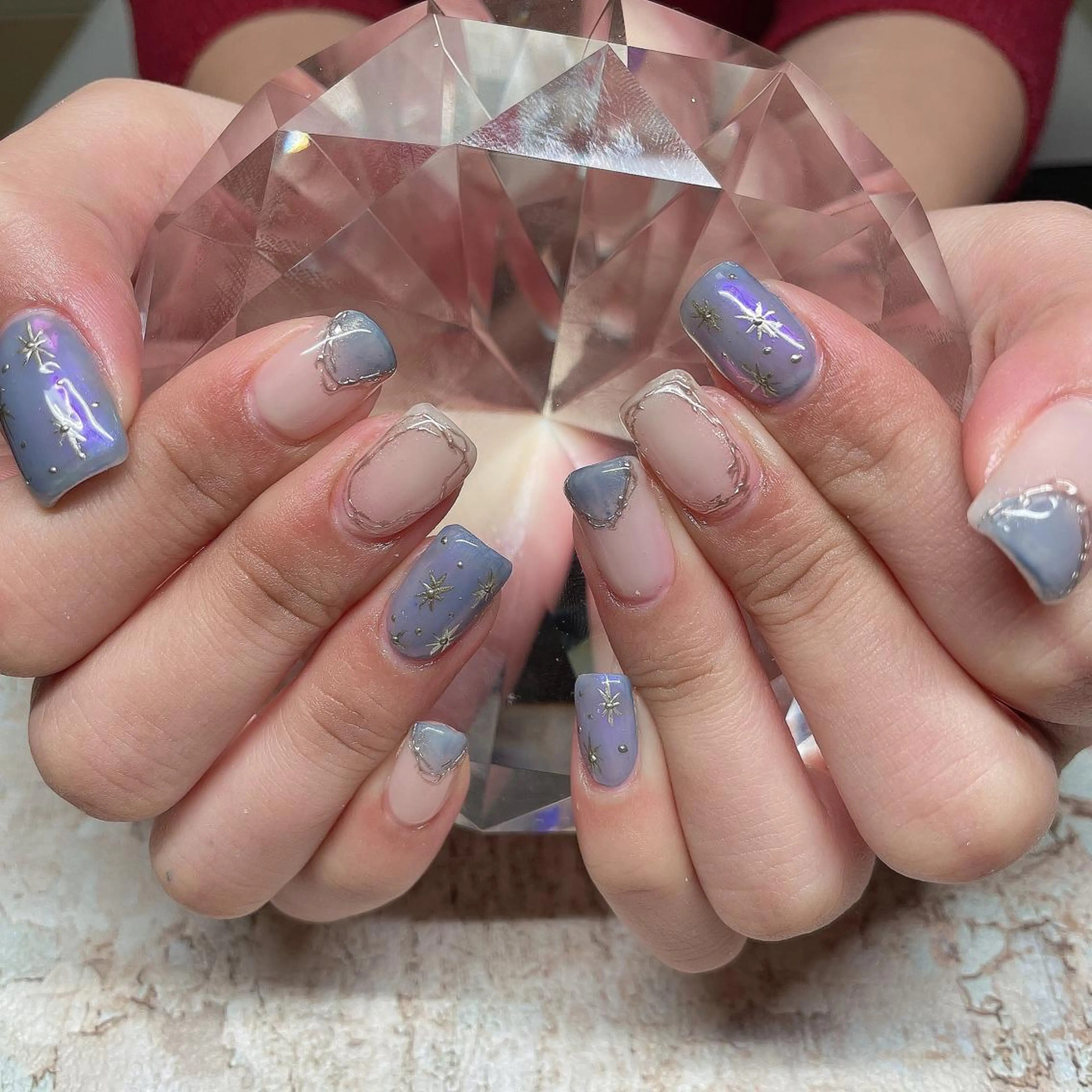 ネイル アートネイル フレンチネイル ジェルネイル グラデーション 韓国ネイル Nail room Bimano所属・Bimano seica♡+°のネイルデザイン