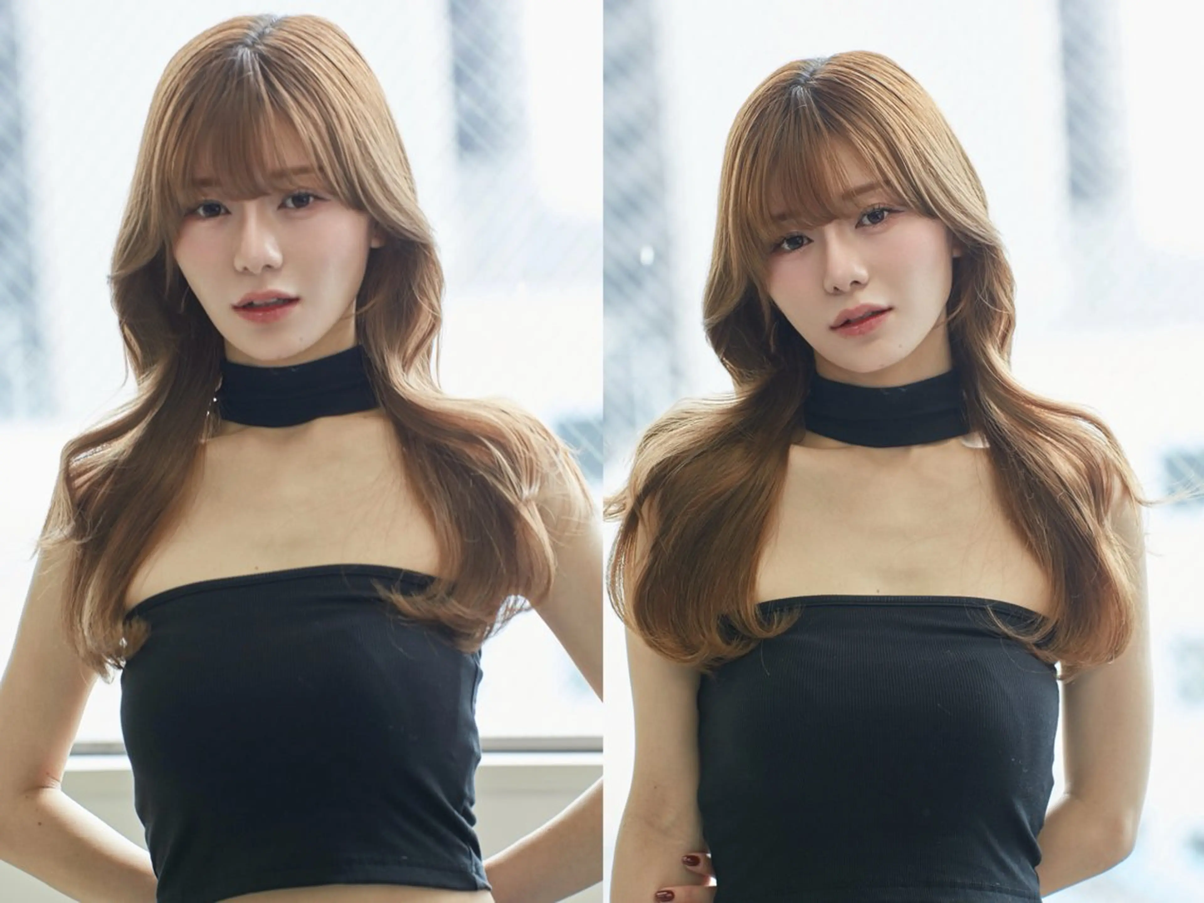 カラー カット 遠藤沙也加 韓国ヘア/町田のヘアスタイル