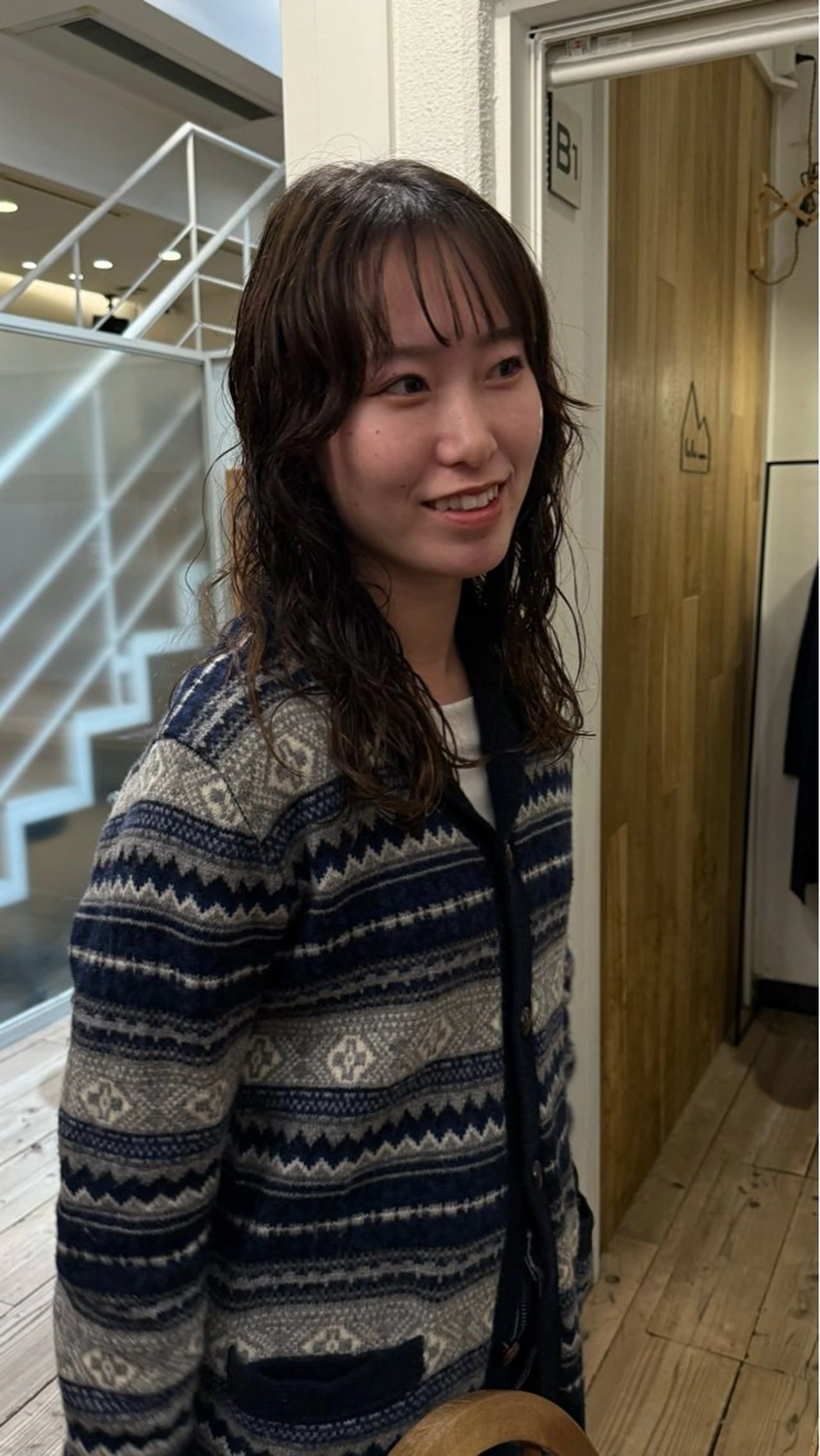 セミロング パーマ 原宿/パーマ 🧺ユウマのヘアスタイル