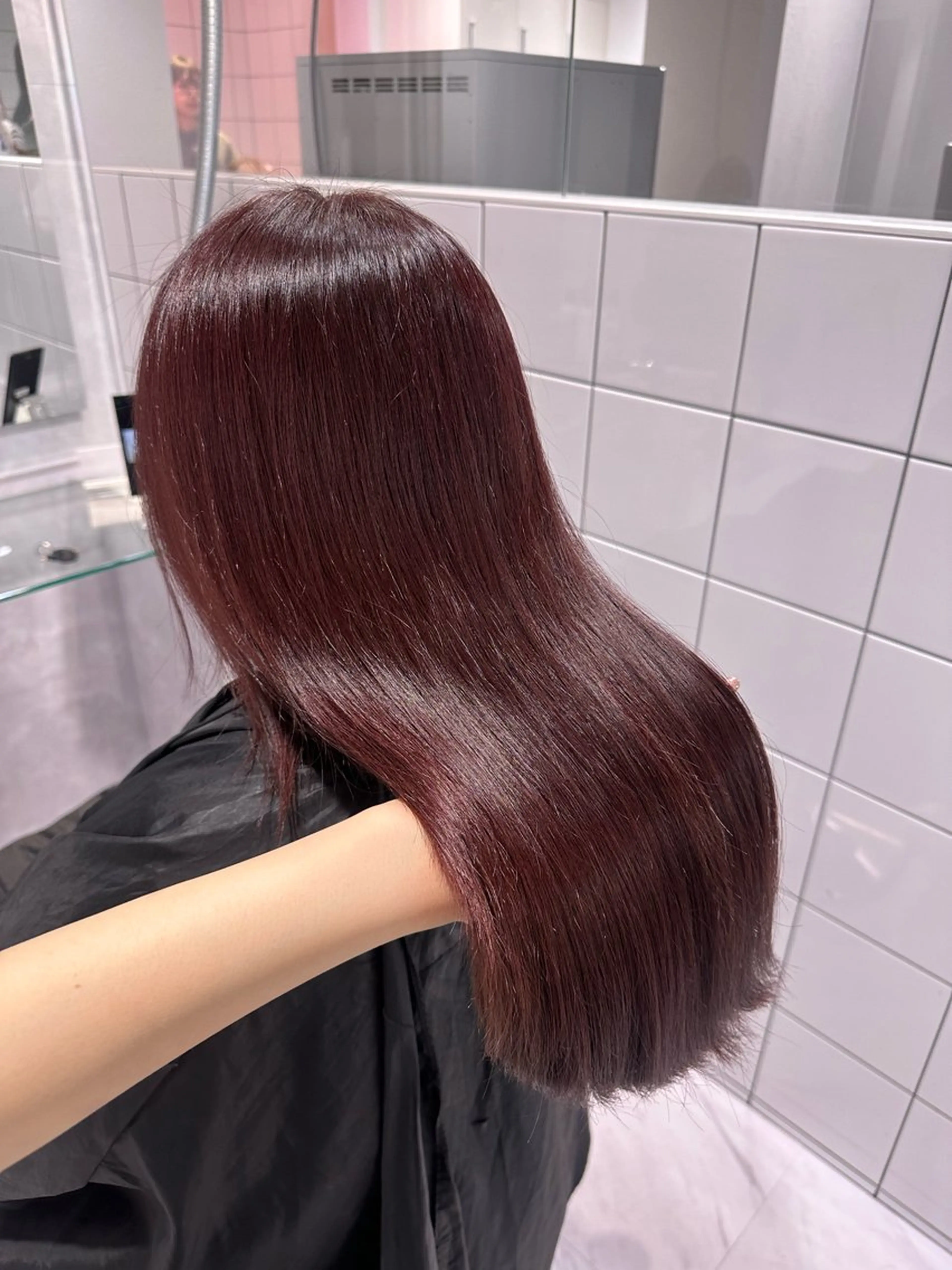 セミロング ピンクラベンダー junna‎🤍調布 まつ毛/眉 激安のマツエク・マツパデザイン