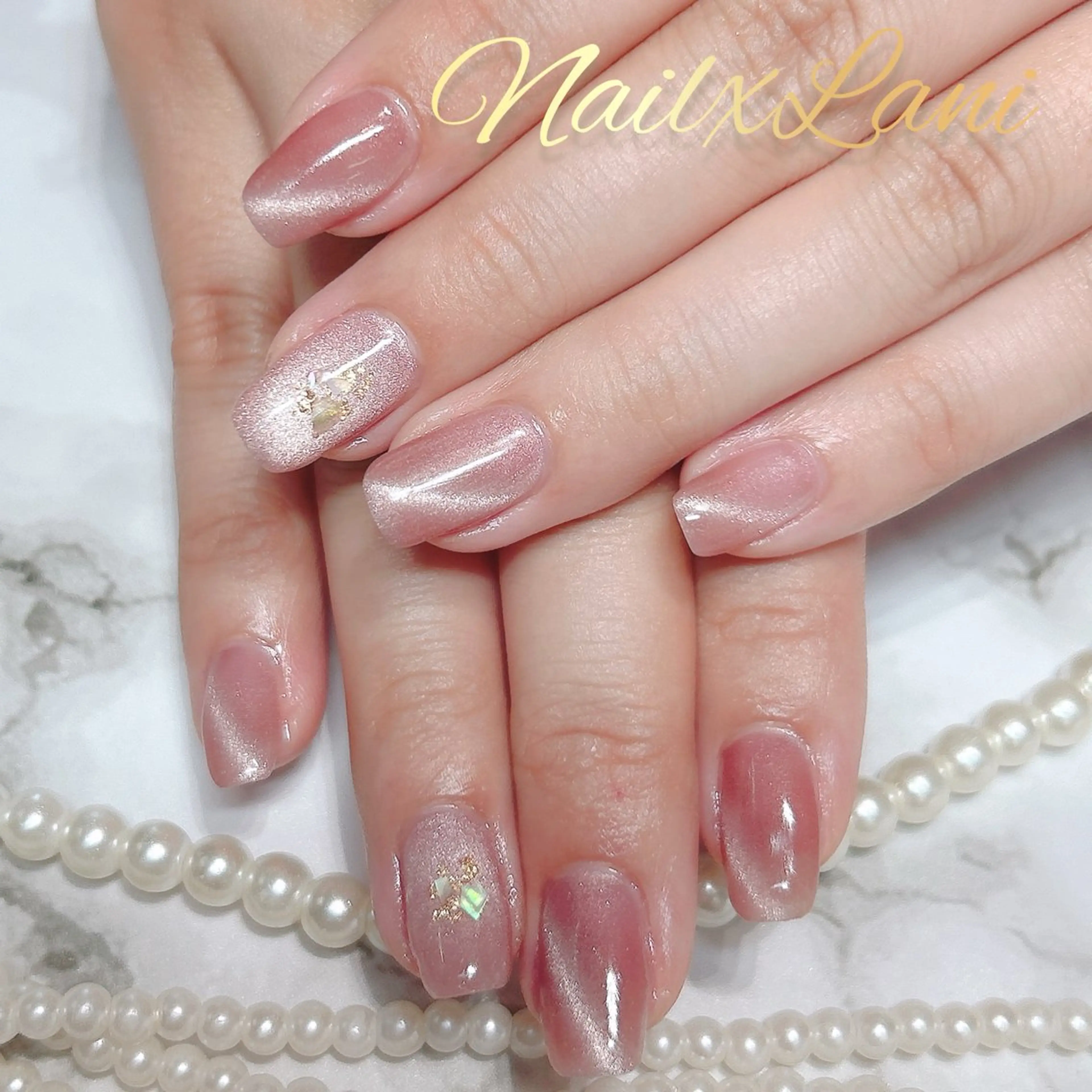 ネイル フットネイル ジェルネイル マグネットネイル パラジェル ハンドネイル Nail×Lani 深爪矯正対応◎のネイルデザイン