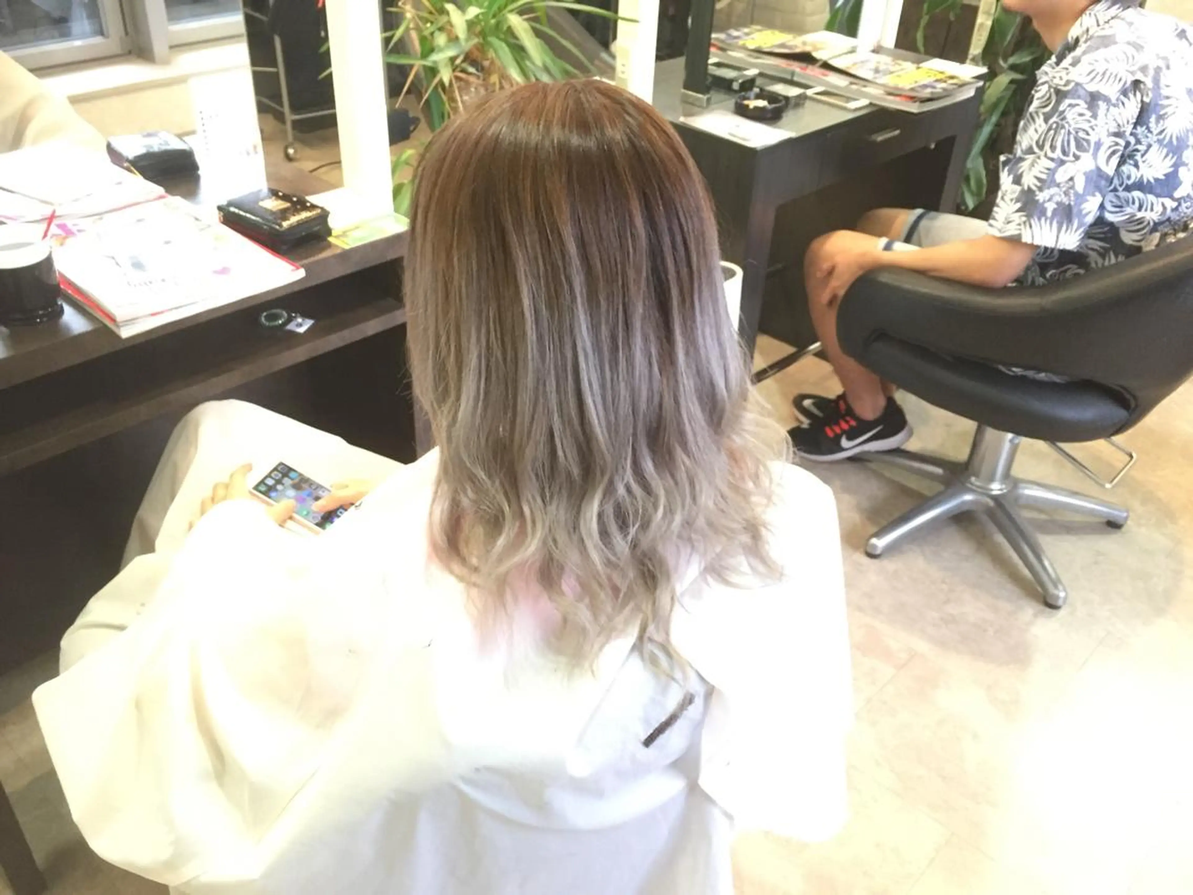 ロング カラー グラデーションカラー 💓シールエクステ for...のヘアスタイル