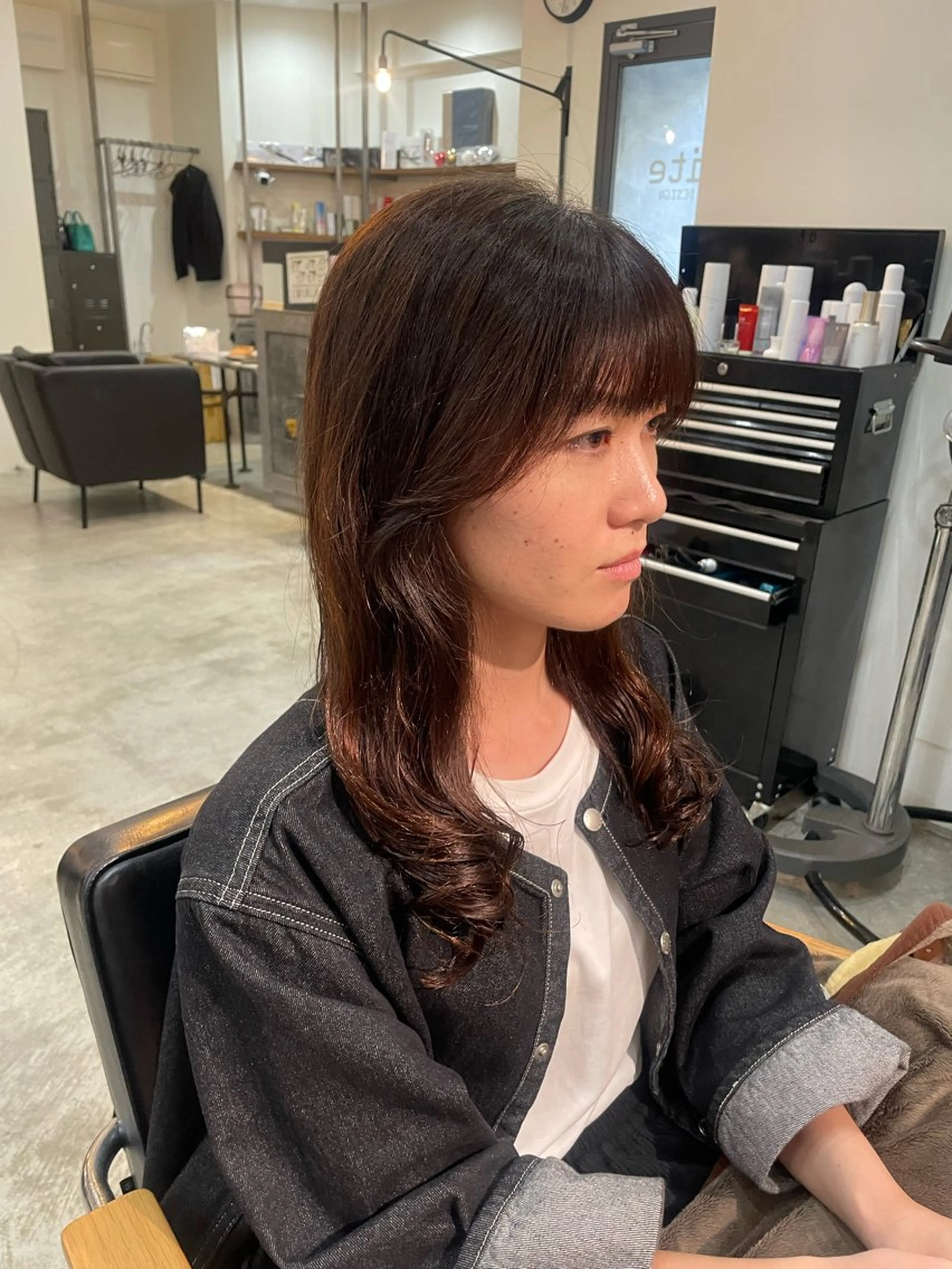 ミディアム 顔周りカット 顔周りカット 🎀サヤカ🎀のヘアスタイル