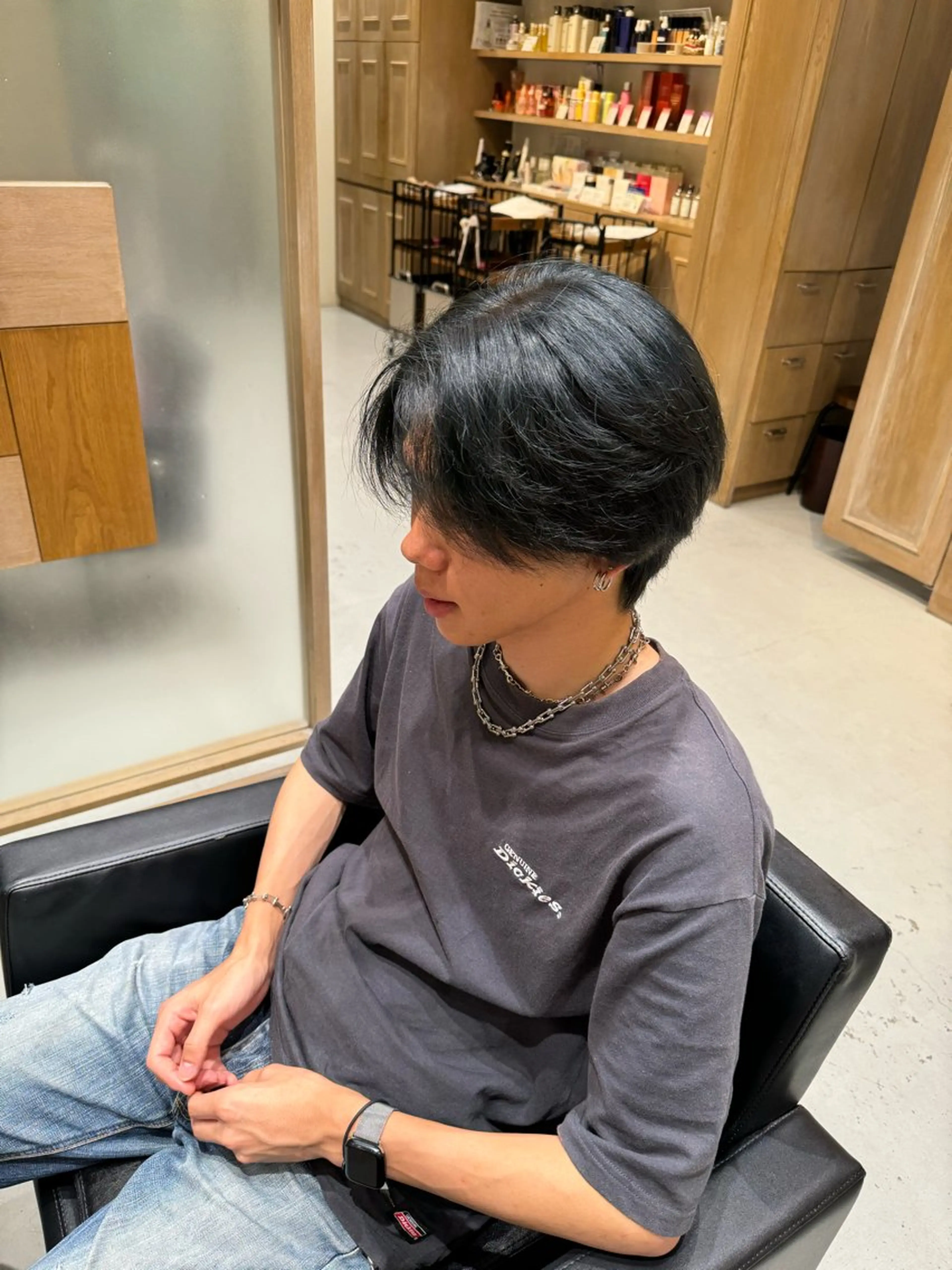 メンズ カット 透明感カラー/顔周り カット/レイヤーにかのヘアスタイル