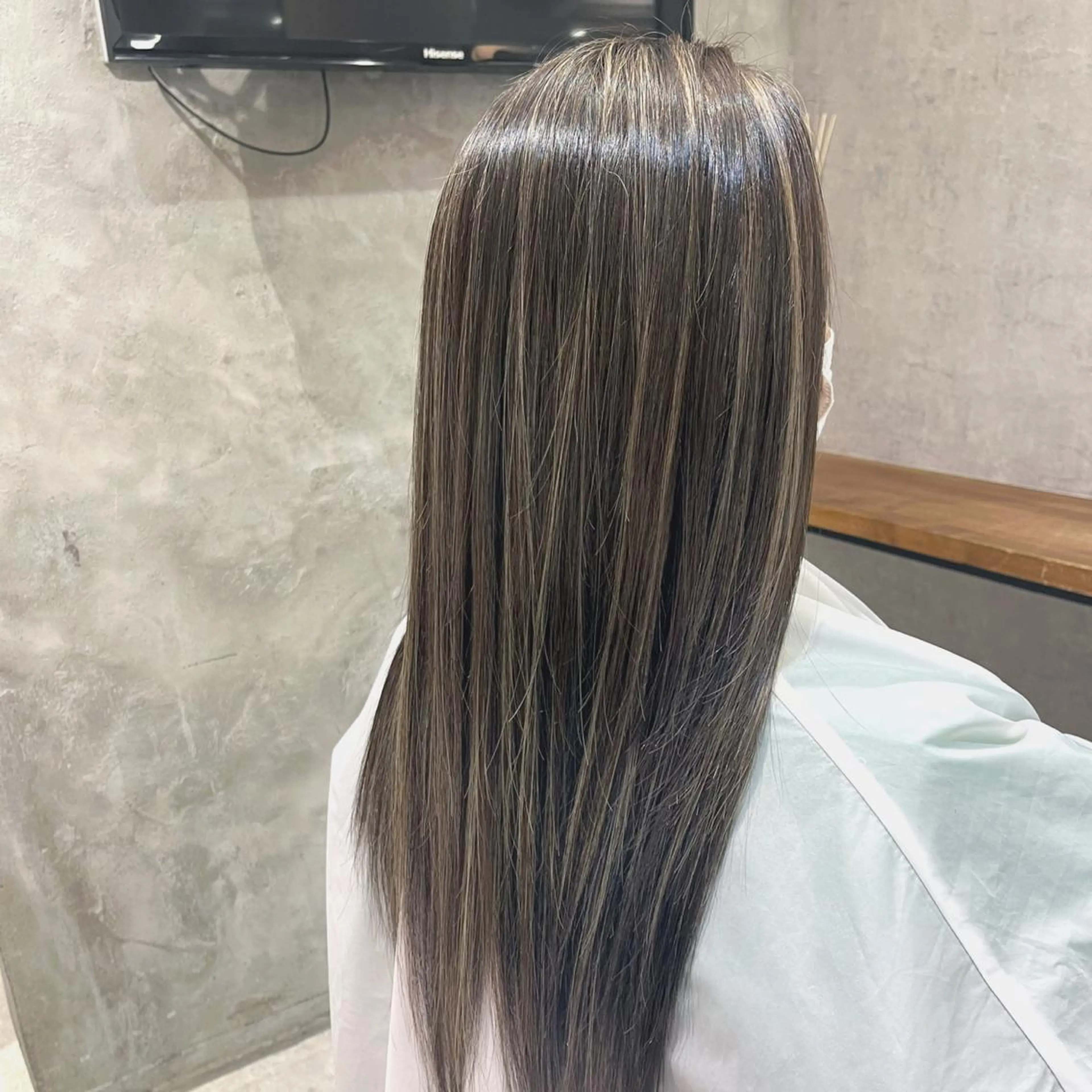 ロング カラー ヘアアレンジ ハイライトカラー ハイライト ロング ヘアカラー 松井那津子 /ハイライトブリーチのヘアスタイル