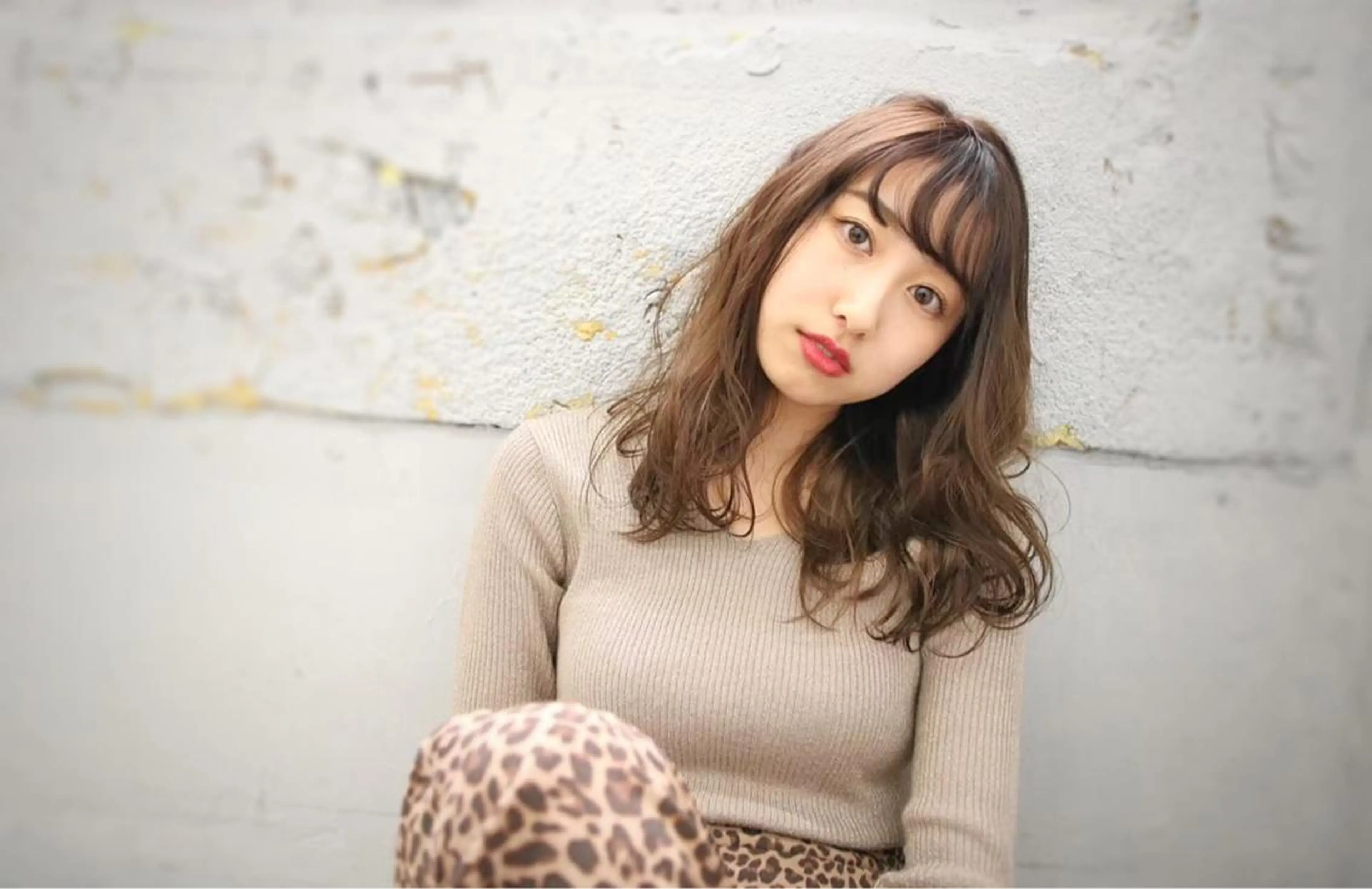 ミディアム 西川 頌のヘアスタイル
