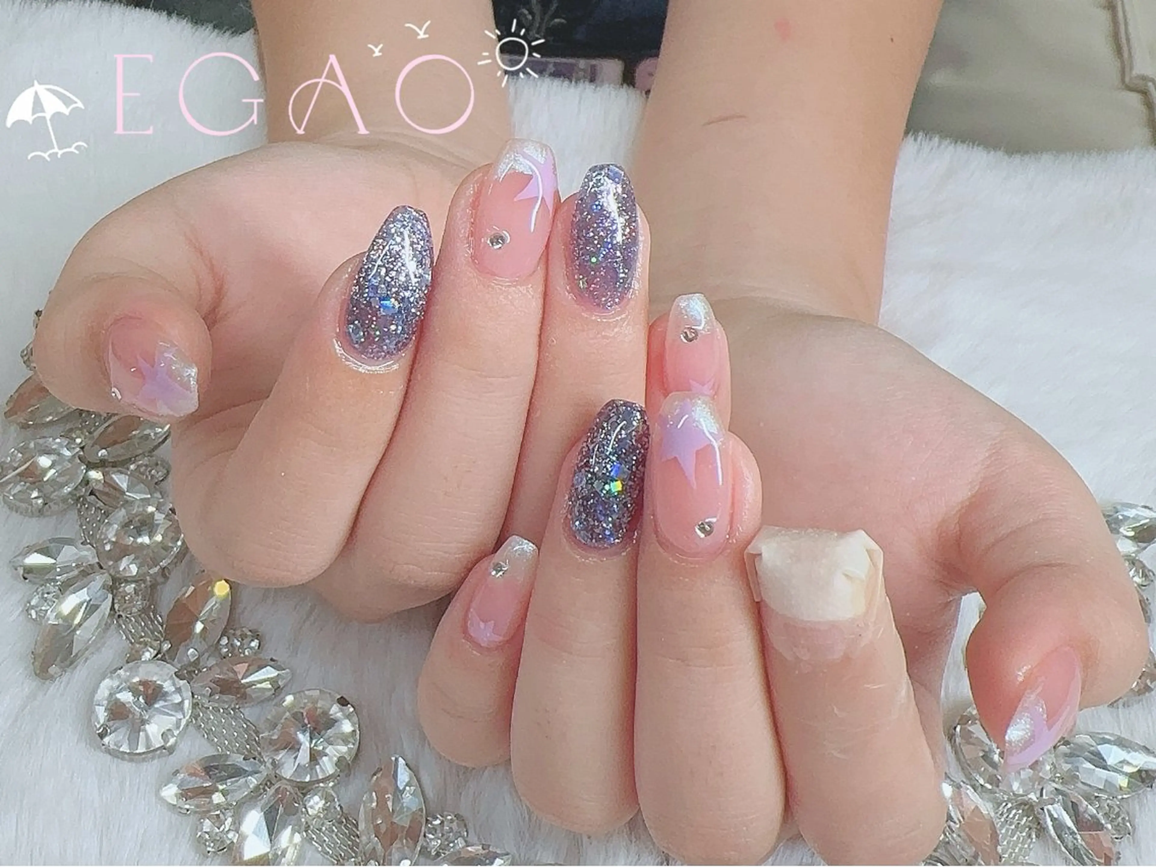 ネイル アートネイル フットネイル フレンチネイル ジェルネイル グラデーション ハンドネイル Egao Nail Salonのネイルデザイン
