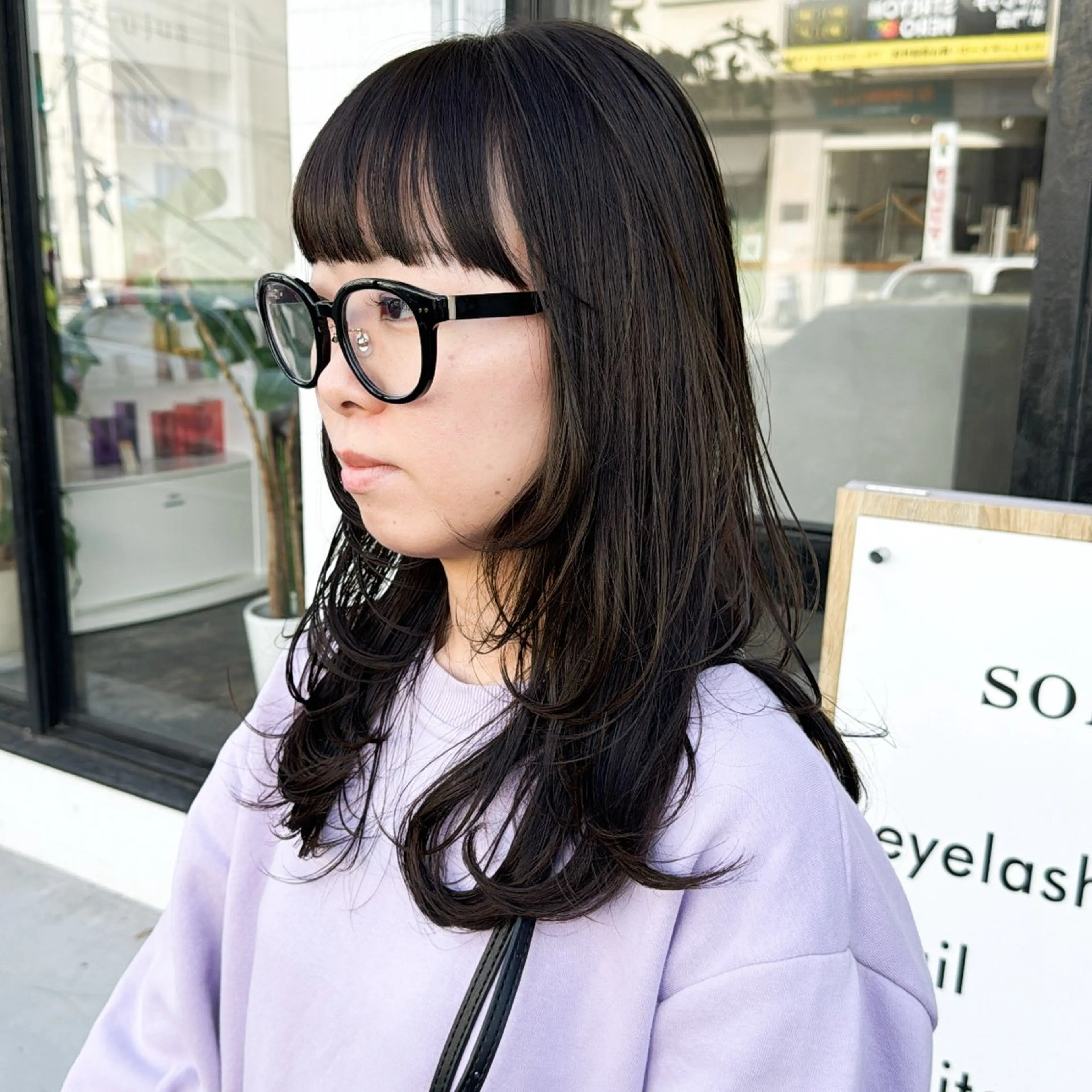セミロング カラー レイヤーカット 問屋町sol.🌿 NAOYAのヘアスタイル