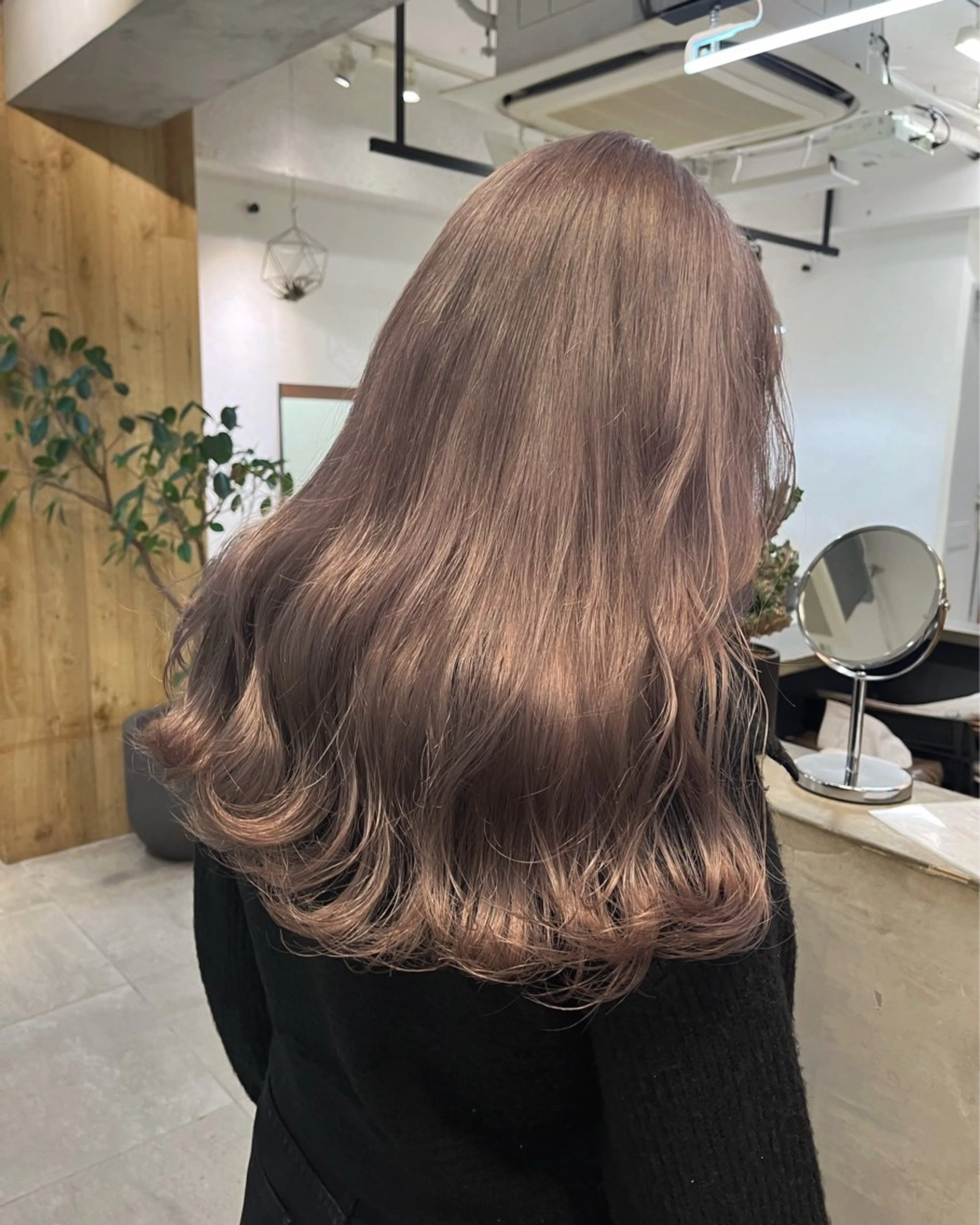 ミディアム カラー カット ヘアカラー トリートメント オリーブ/縮毛🐇 Natsuno🩰のヘアスタイル