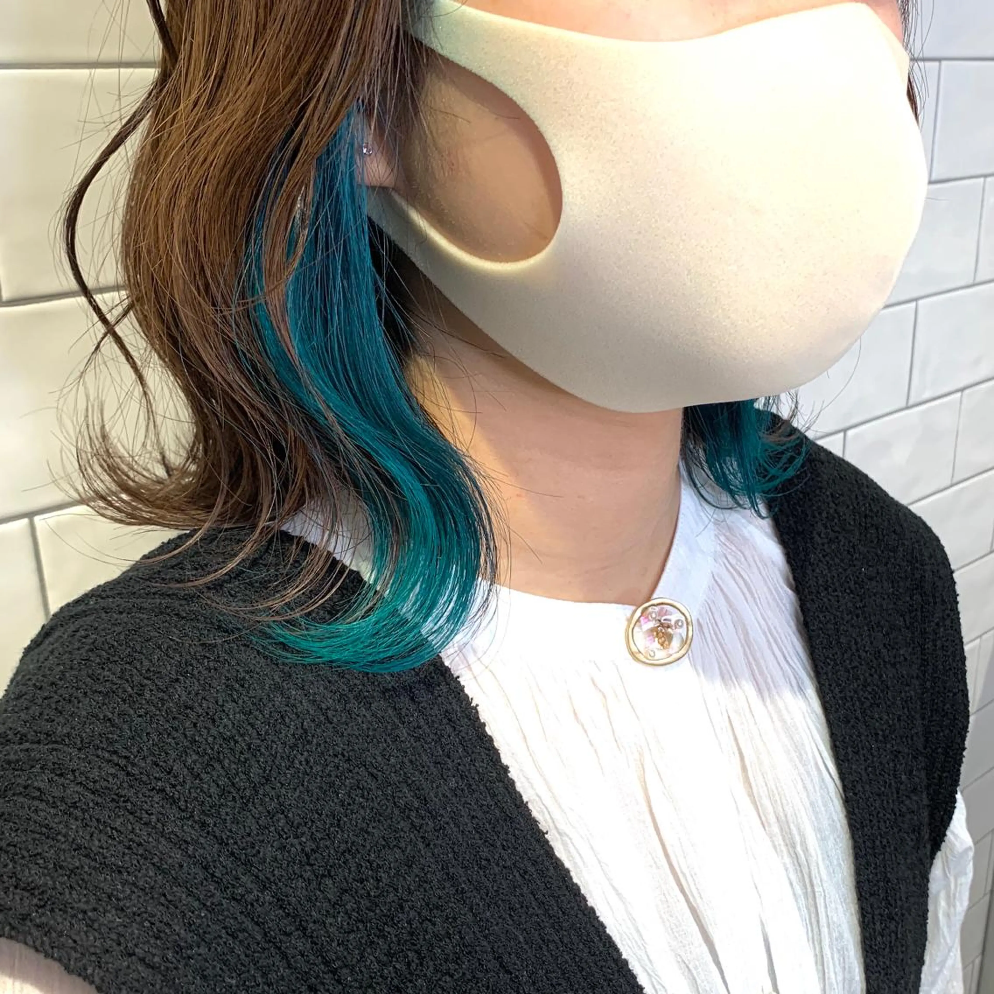 ミディアム カラー ヘアカラー 原山 直人のヘアスタイル