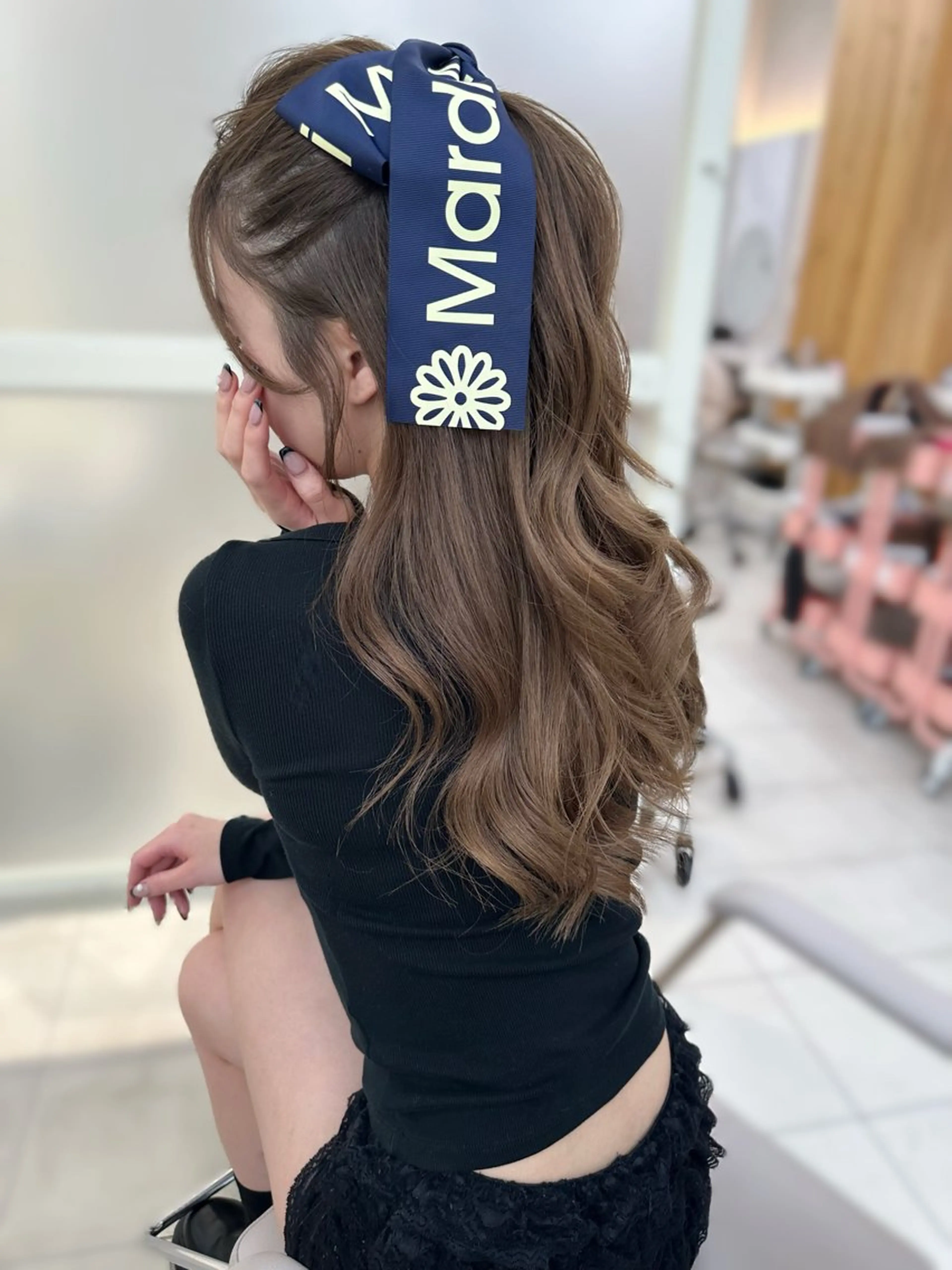 ロング oto🎀×美髪× シースルー前髪🤍のヘアスタイル