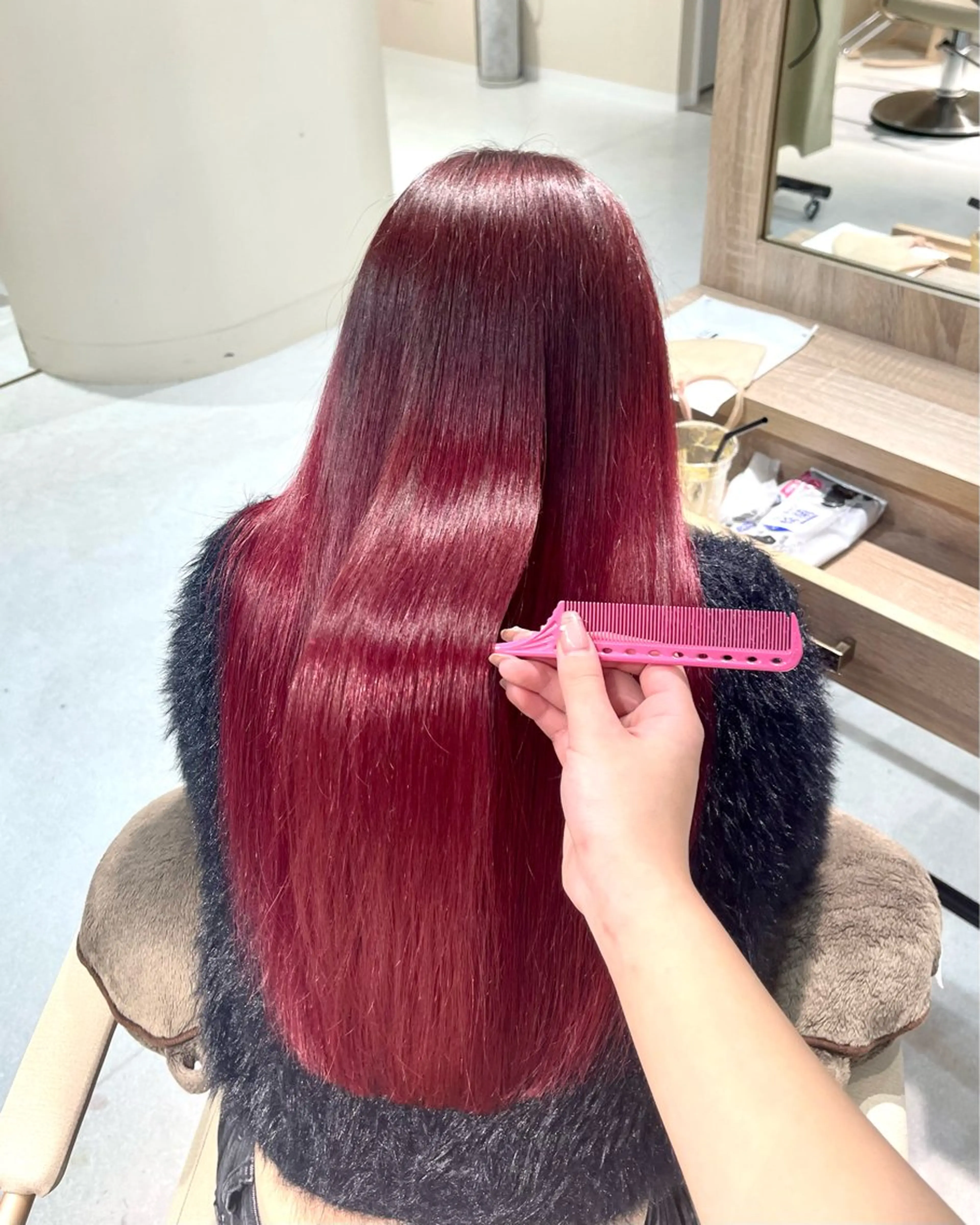 ロング カラー ヘアカラー トリートメント 【haire】ヘアリ ー🎀mitsukiのヘアスタイル