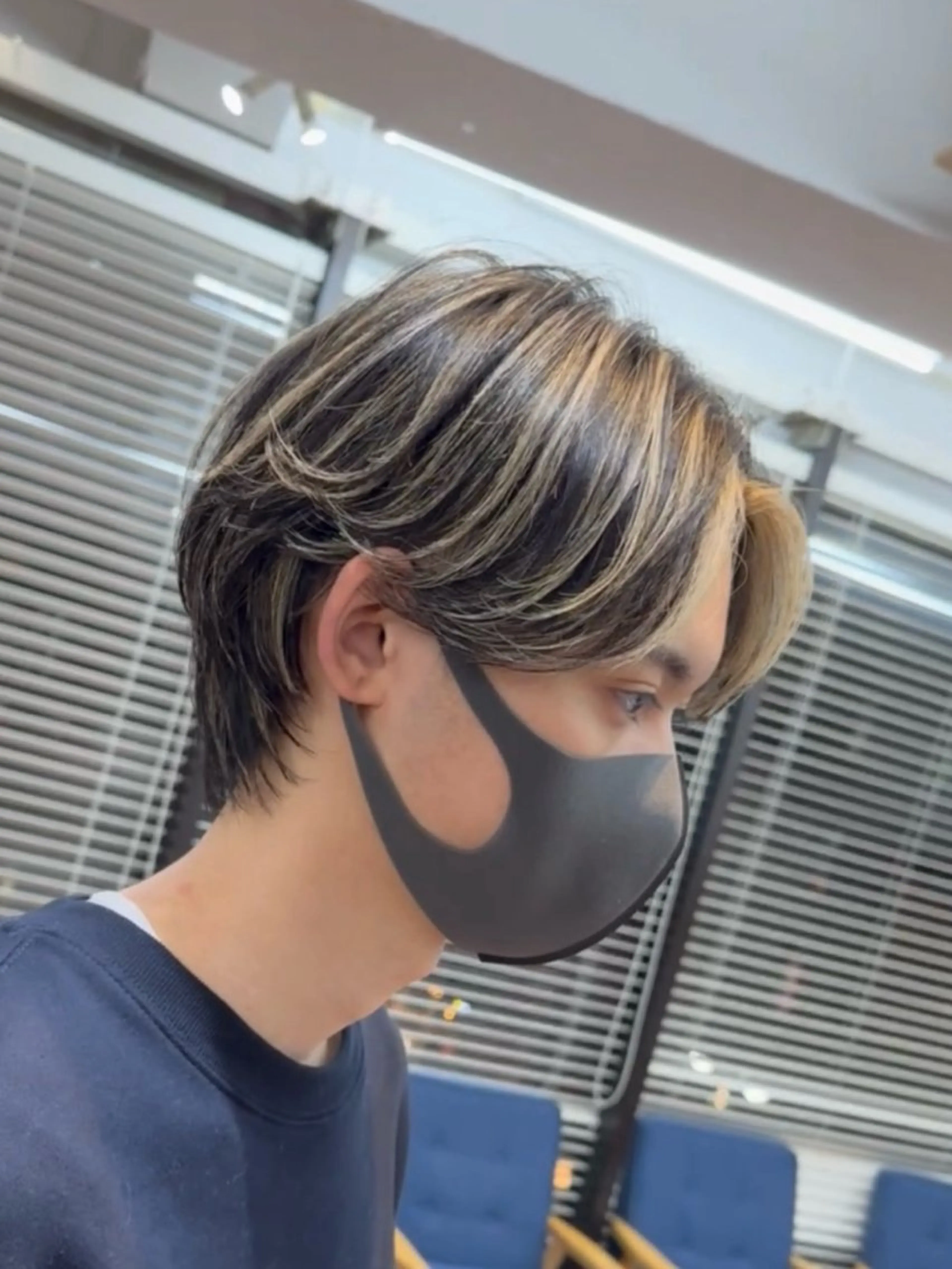 カラー メンズ カット ヘアカラー トリートメント メンズカット ‪‪/メッシュのヘアスタイル