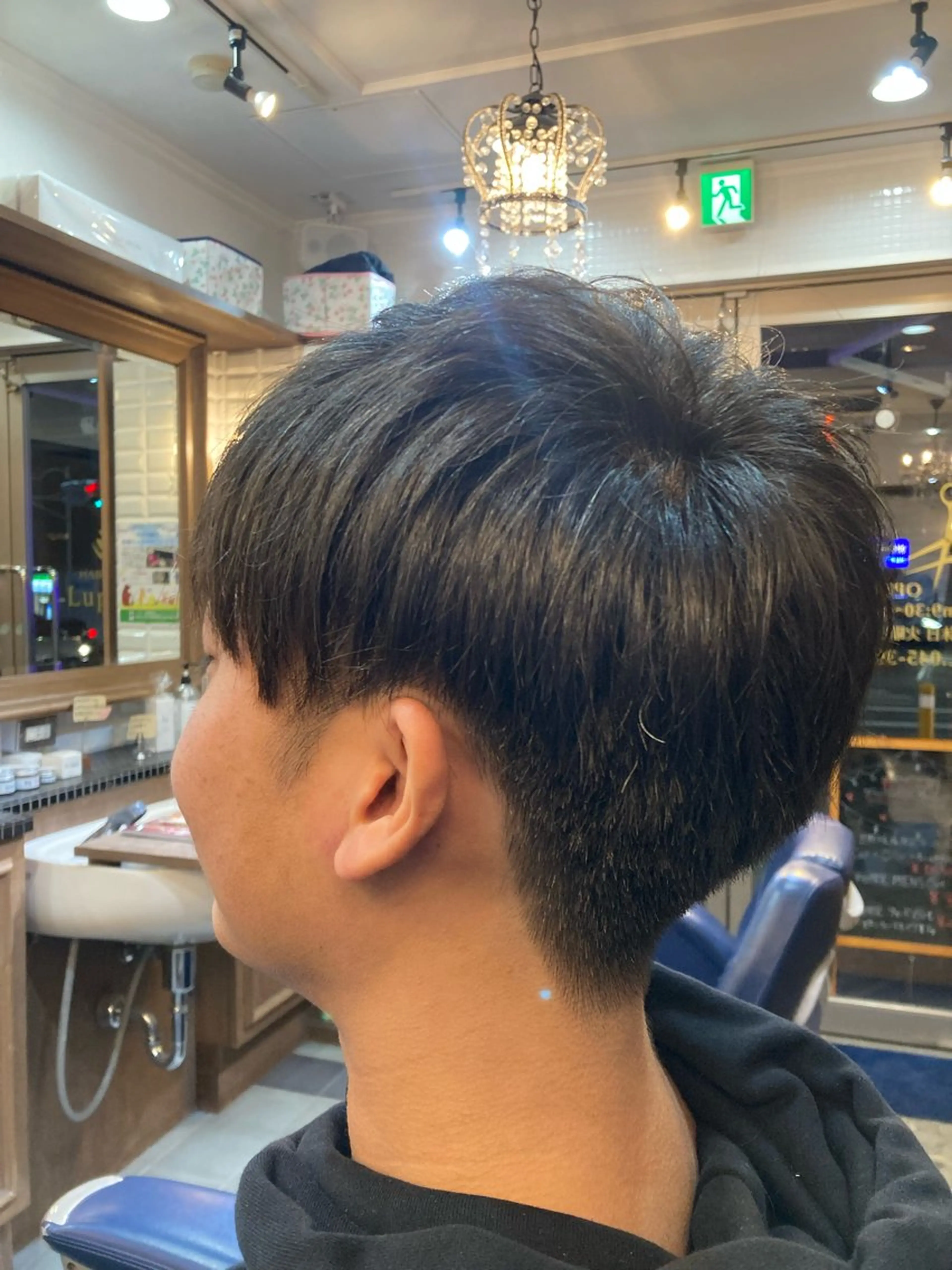 ショート メンズ 刈り上げ ショートヘア カット トリートメント ルピナス中田店長 山口大地のヘアスタイル