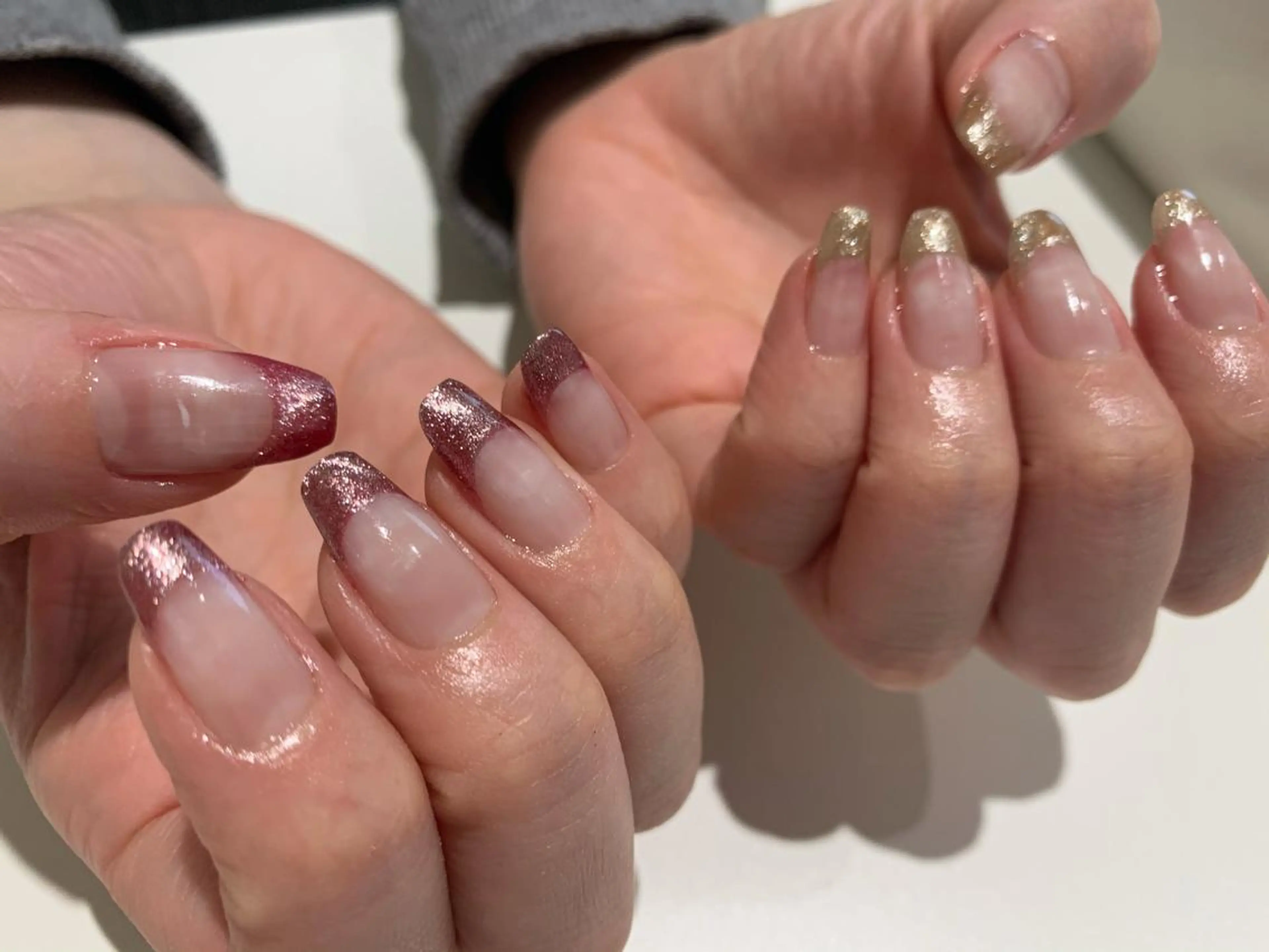 ネイル フレンチネイル ジェルネイル マグネットネイル Lista  飯塚店所属・ヤマネ リサコのネイルデザイン