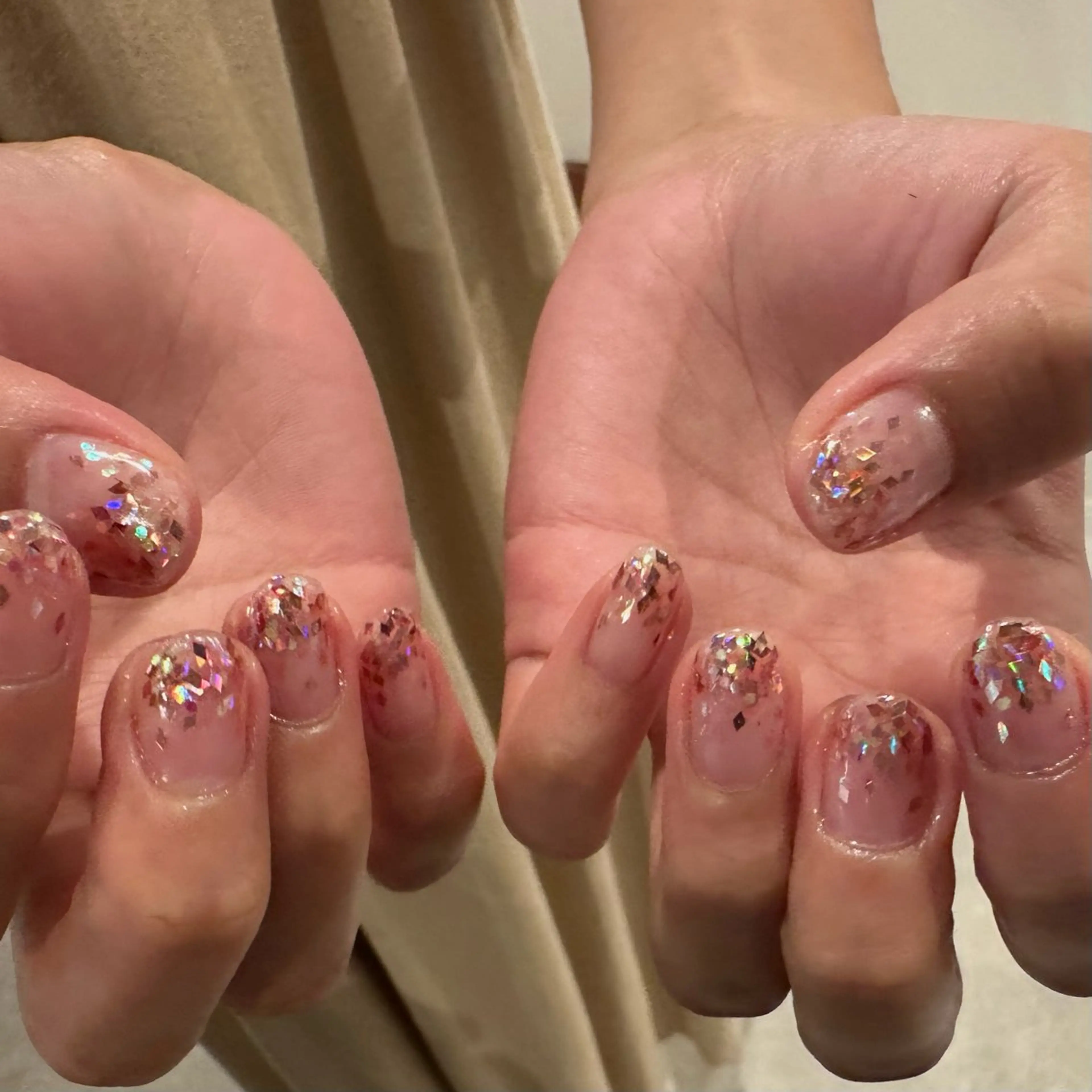 ネイル ラメ(グリッター) ラメグラデーション AmorNail所属・Ugawa Kumiのネイルデザイン