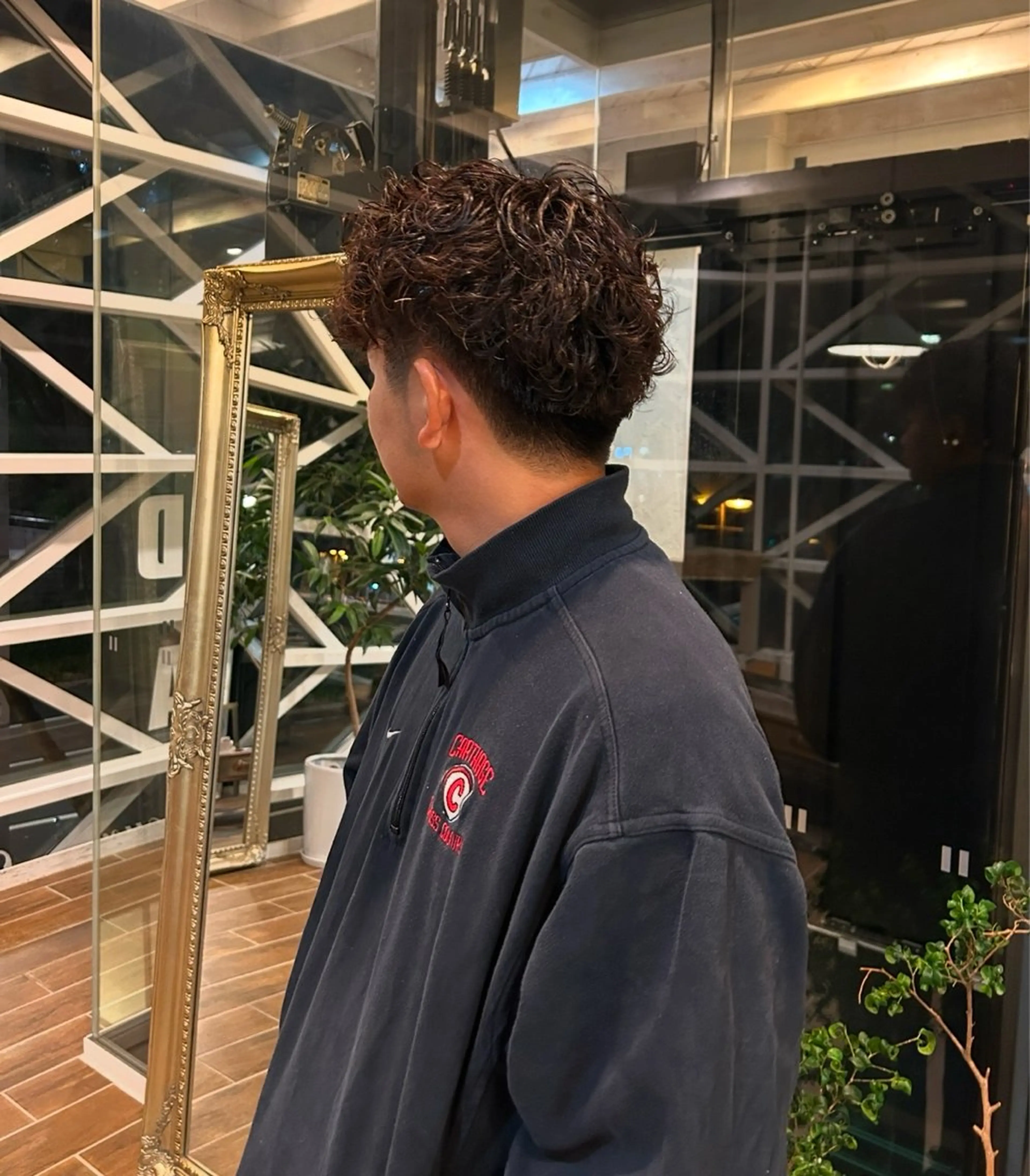 パーマ メンズ カット パーマ 西 優衣奈のヘアスタイル