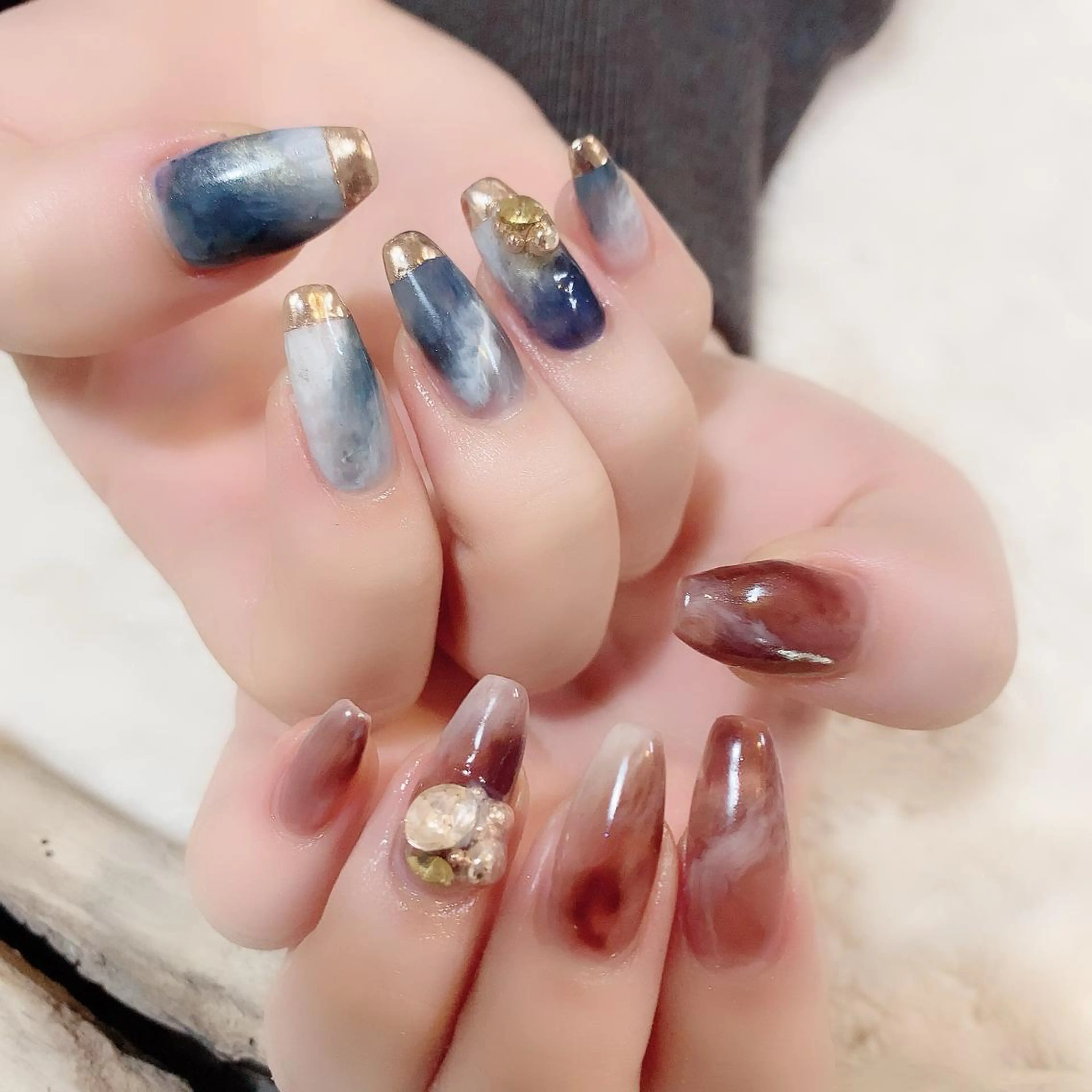 ネイル ニュアンスネイル YAS 青柳 安代のネイルデザイン