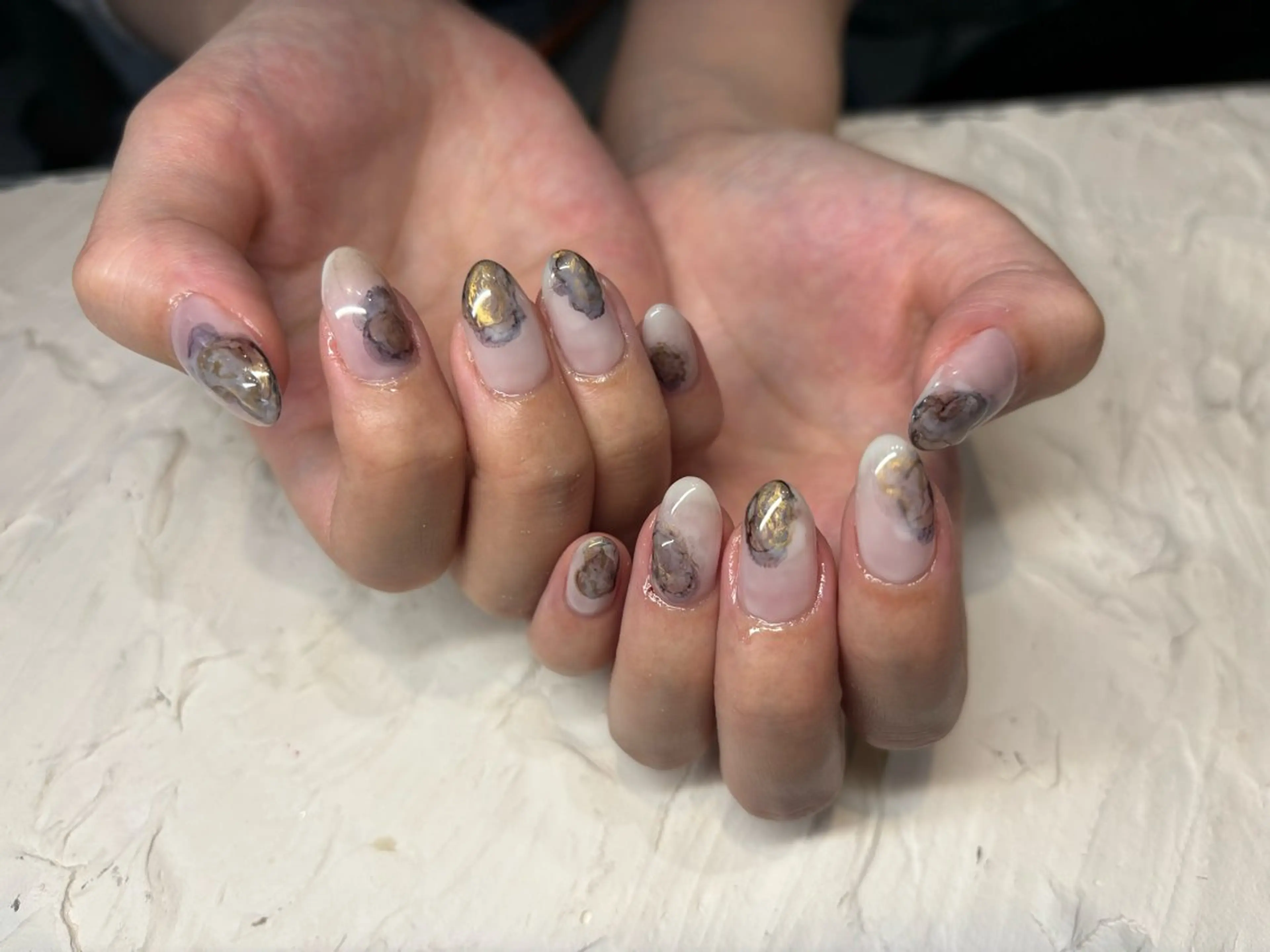 ネイル ニュアンスネイル HONOKA W 【深江橋店】のネイルデザイン