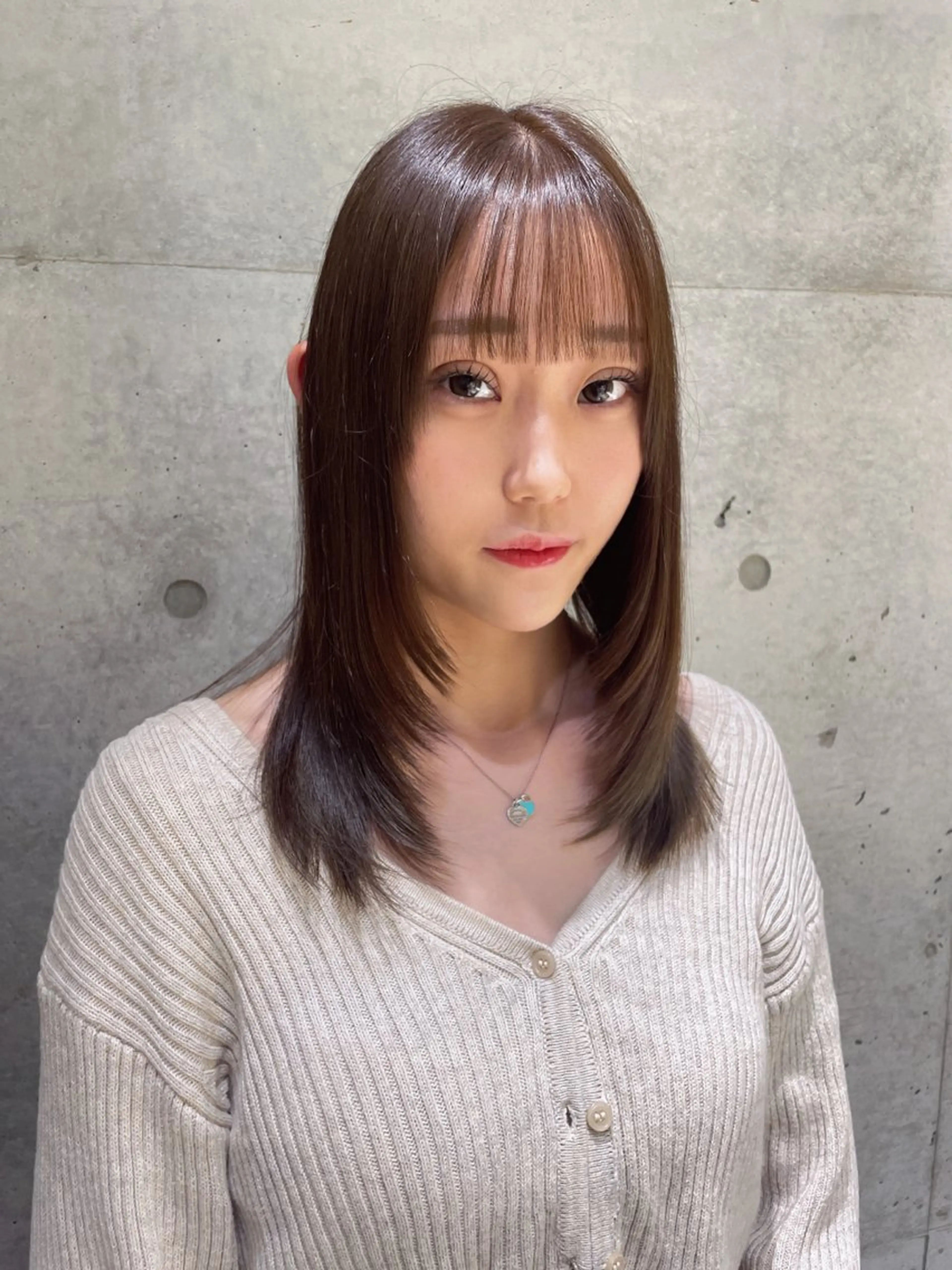 ミディアム まいか🤎髪質改善 ミルクティーボブ🎀のヘアスタイル