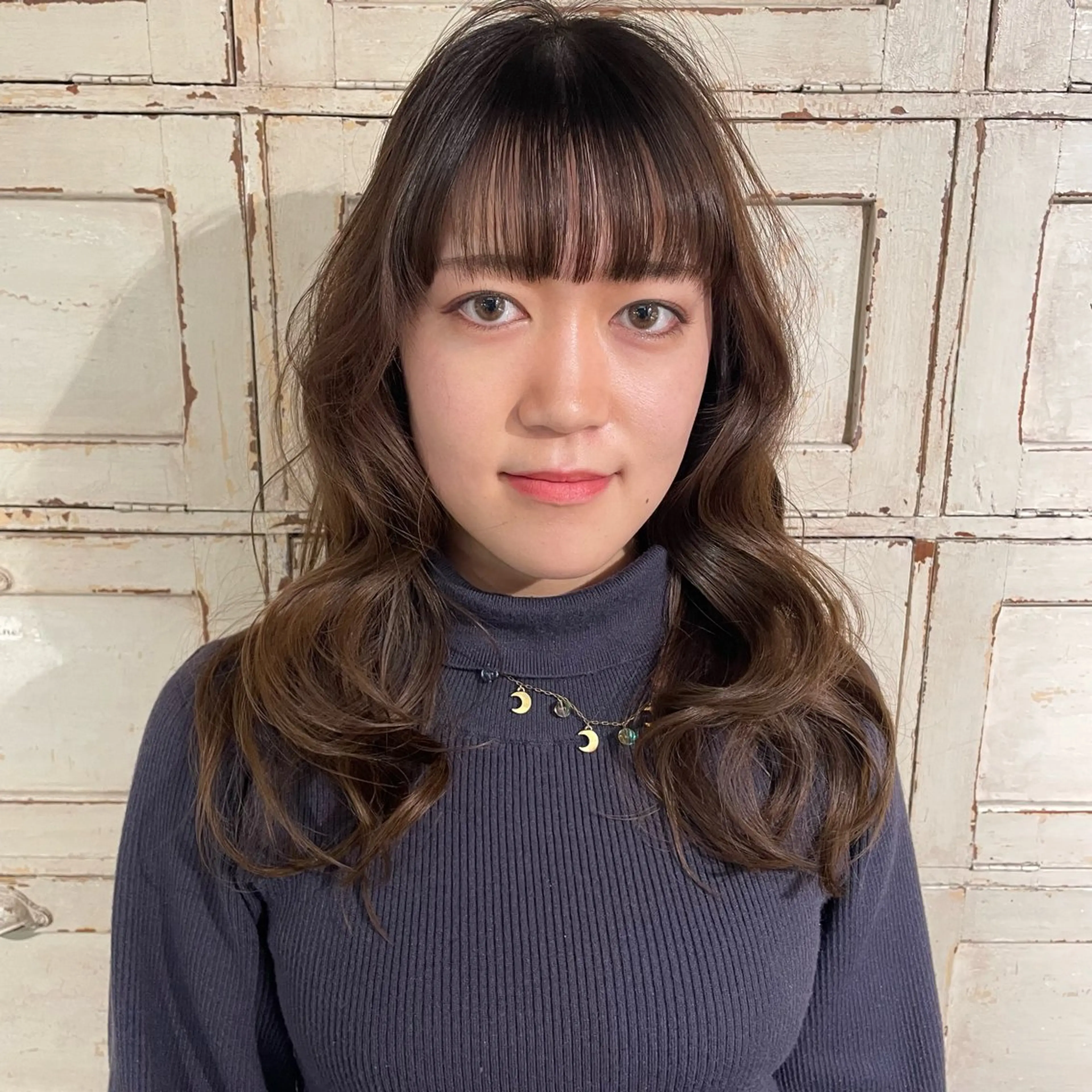 セミロング カラー カット ヘアカラー RorriM natsuのヘアスタイル